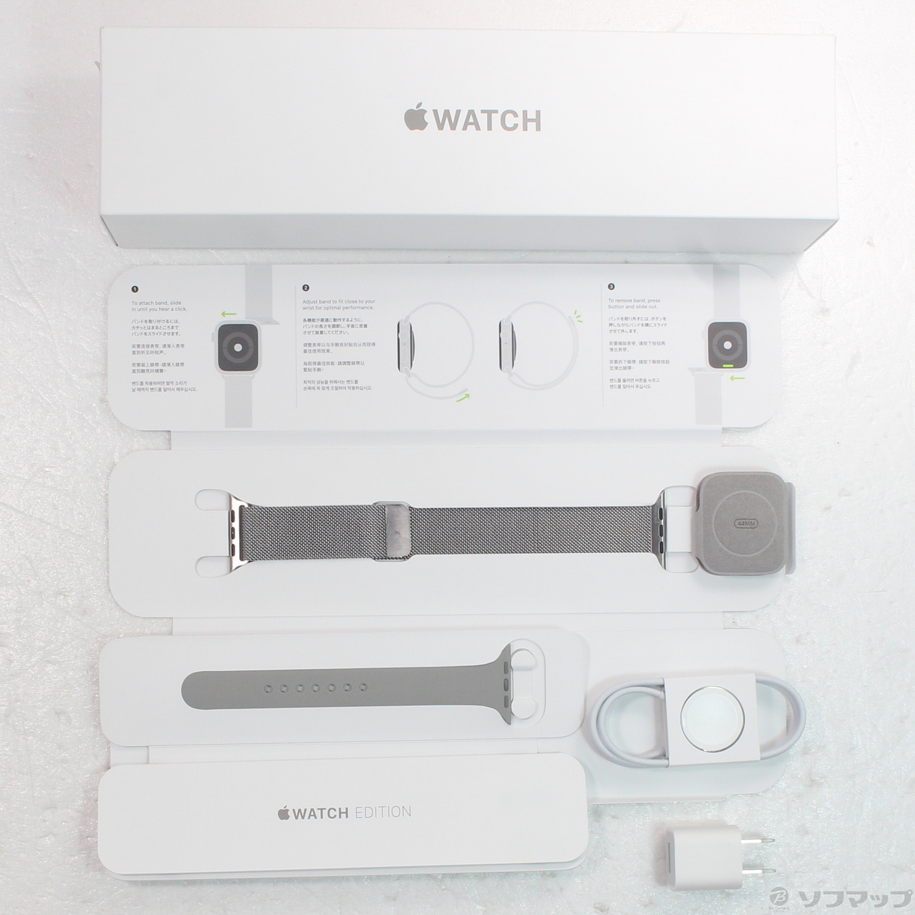 中古】Apple Watch Series 5 GPS + Cellular 44mm チタニウムケース ミラネーゼループ  [2133059241860] - リコレ！|ビックカメラグループ ソフマップの中古通販サイト