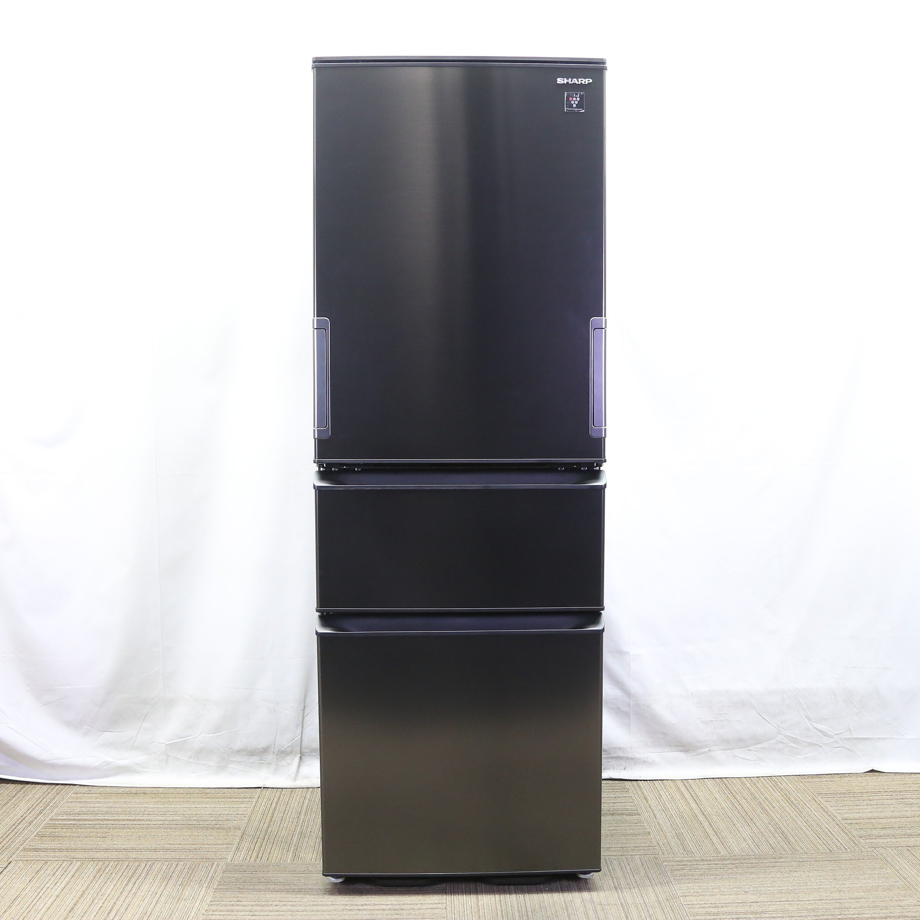 シャープ 冷蔵庫 SJ-PW37K-H [ダークアッシュグレー]