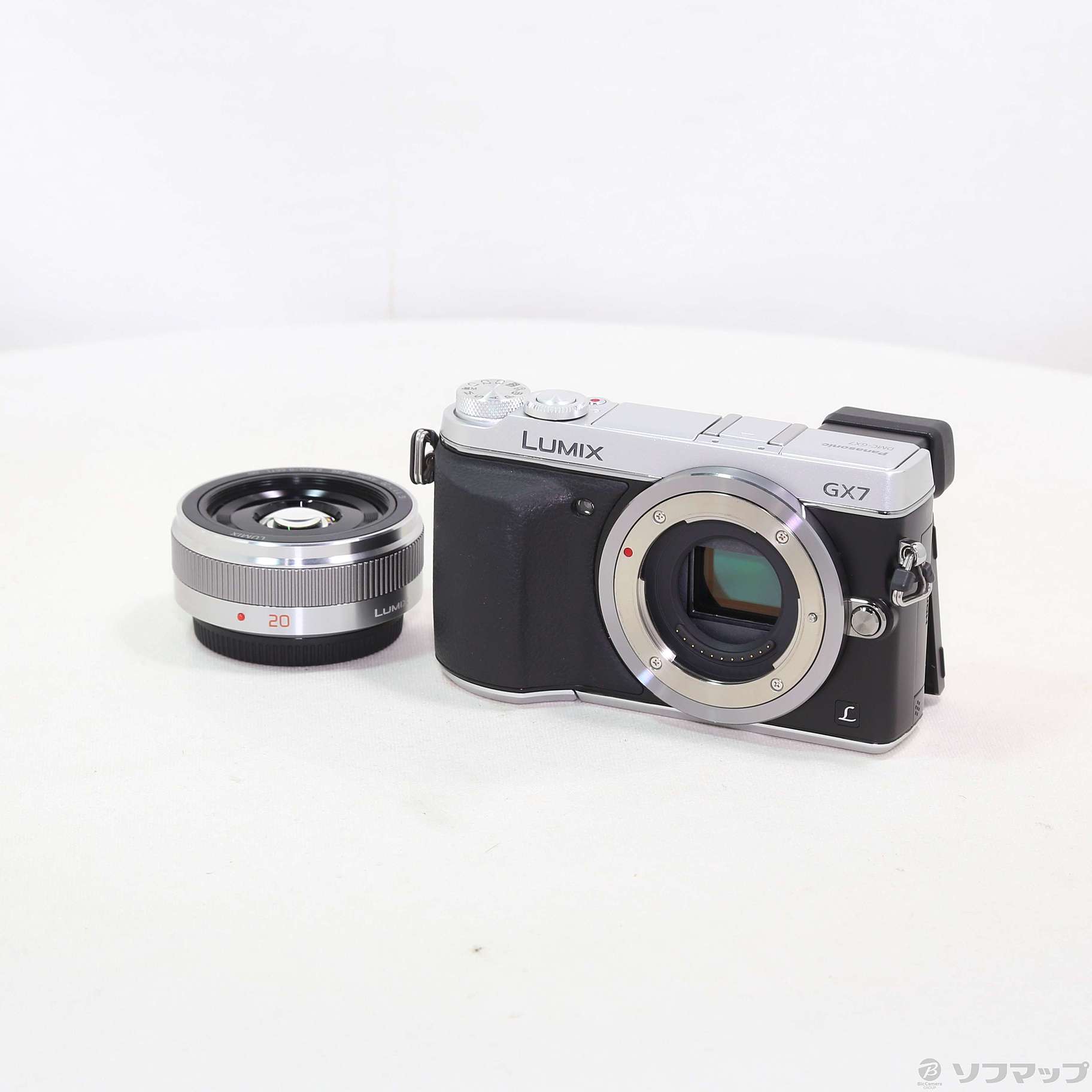 中古】LUMIX DMC-GX7C-S レンズキット [シルバー] [2133059279979