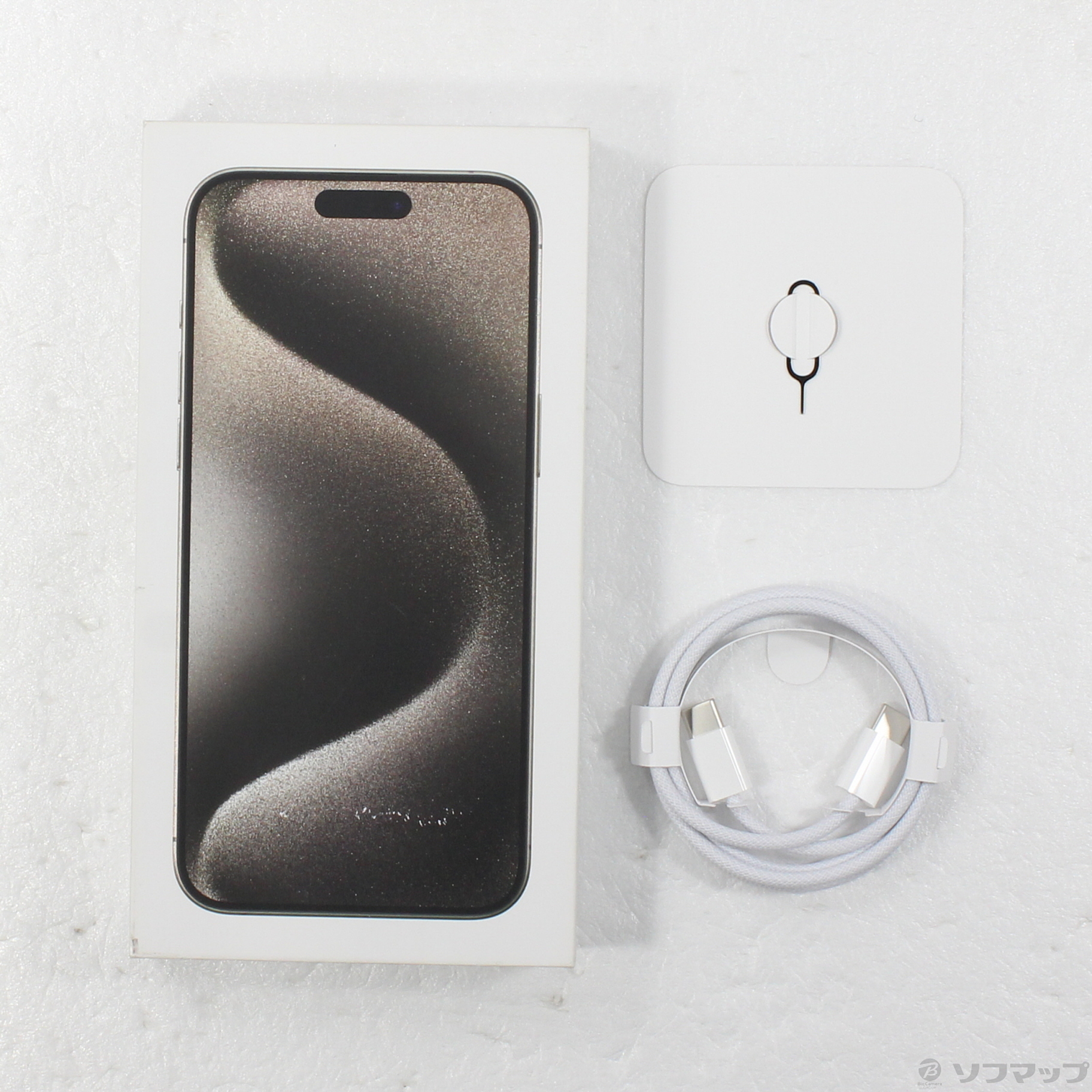中古】iPhone15 Pro Max 256GB ナチュラルチタニウム 3M742J／A SIM