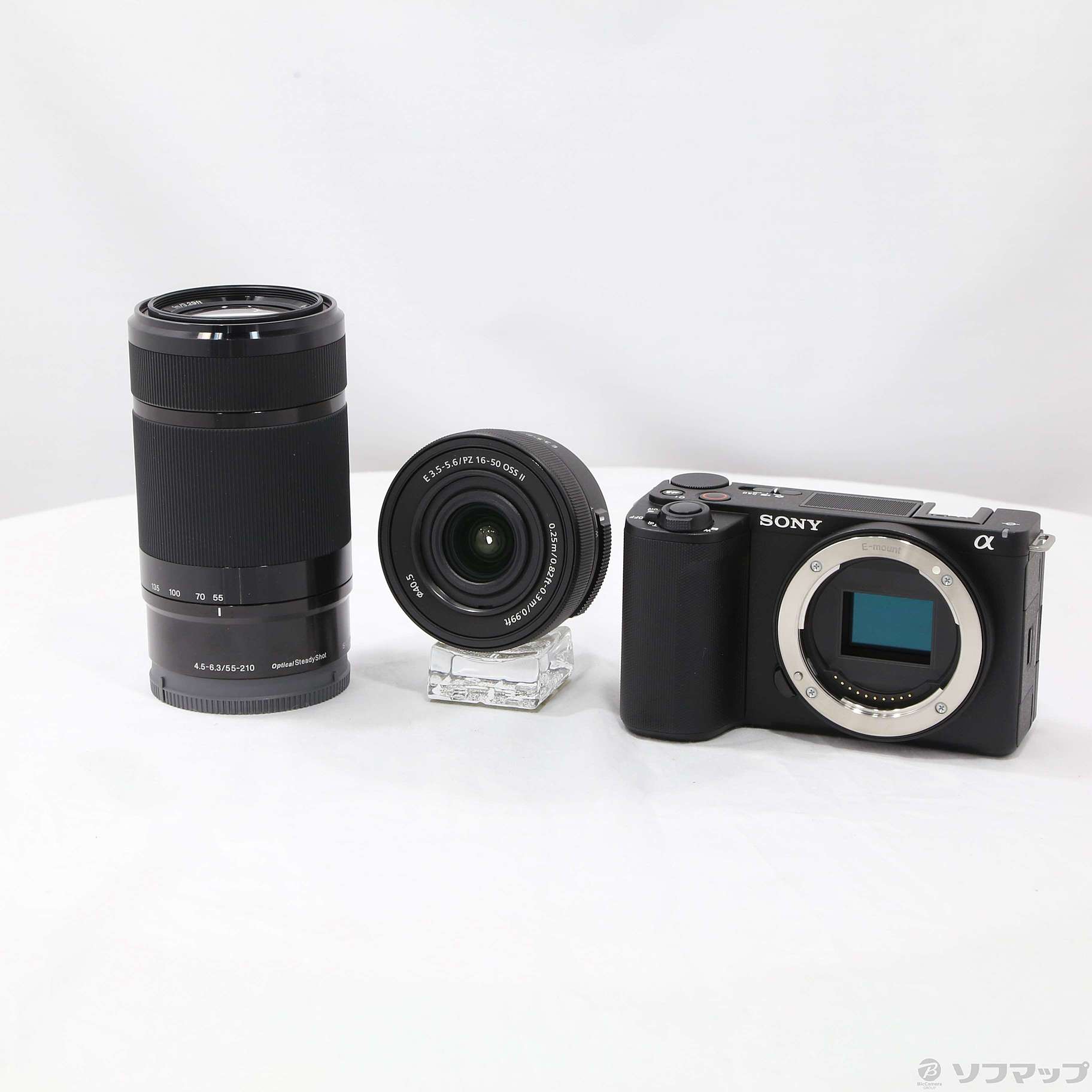 中古】ZV-E10 II ダブルズームレンズキット ブラック ZV-E10M2X B