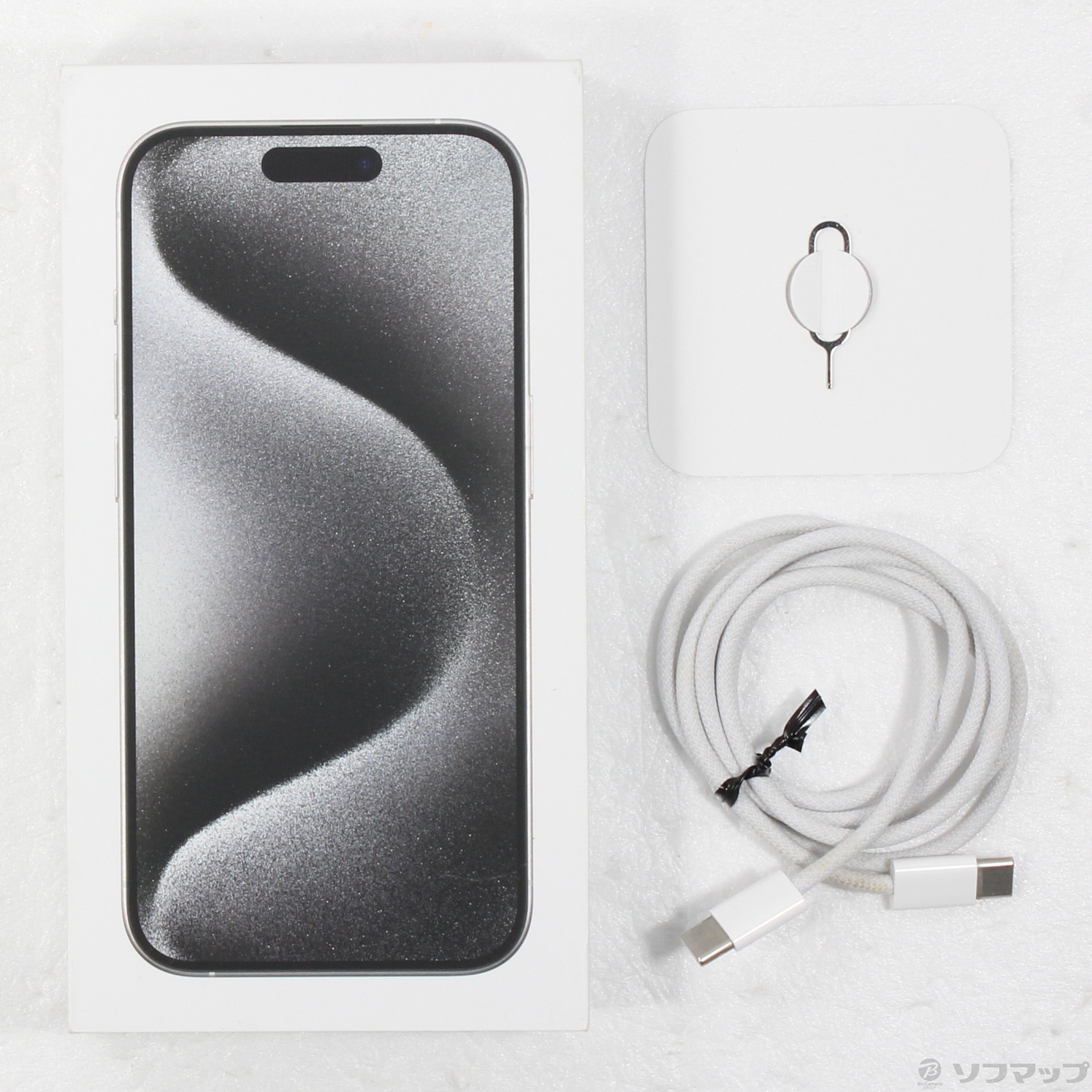 中古品〕 iPhone15 Pro 256GB ホワイトチタニウム MTUD3J／A SIMフリー 