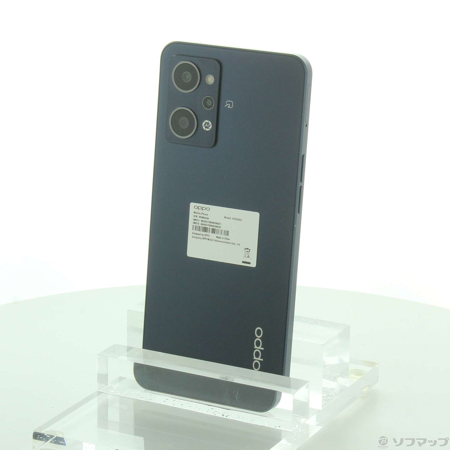 中古】OPPO Reno7 A 128GB スターリーブラック CPH2353 SIMフリー  
