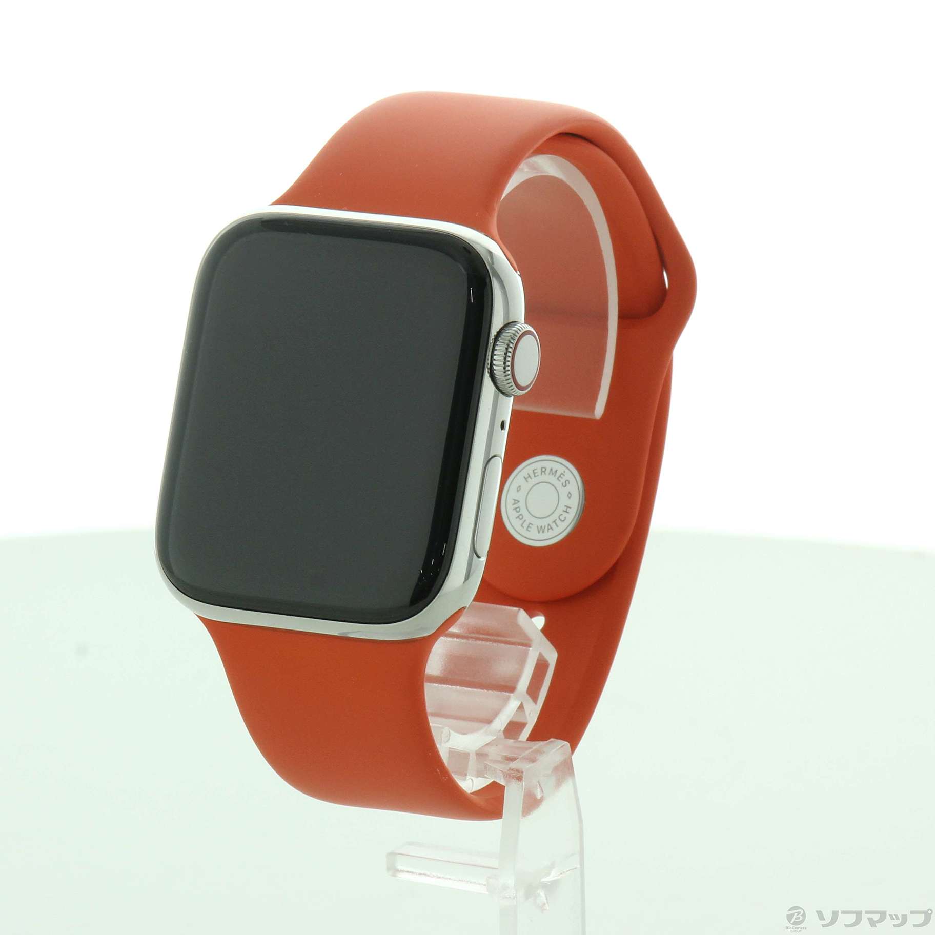 中古】Apple Watch Series 4 GPS + Cellular 44mm ステンレススチールケース エルメスオレンジスポーツバンド  [2133059300659] - 法人専用リコレ！|ソフマップの法人専用中古通販サイト