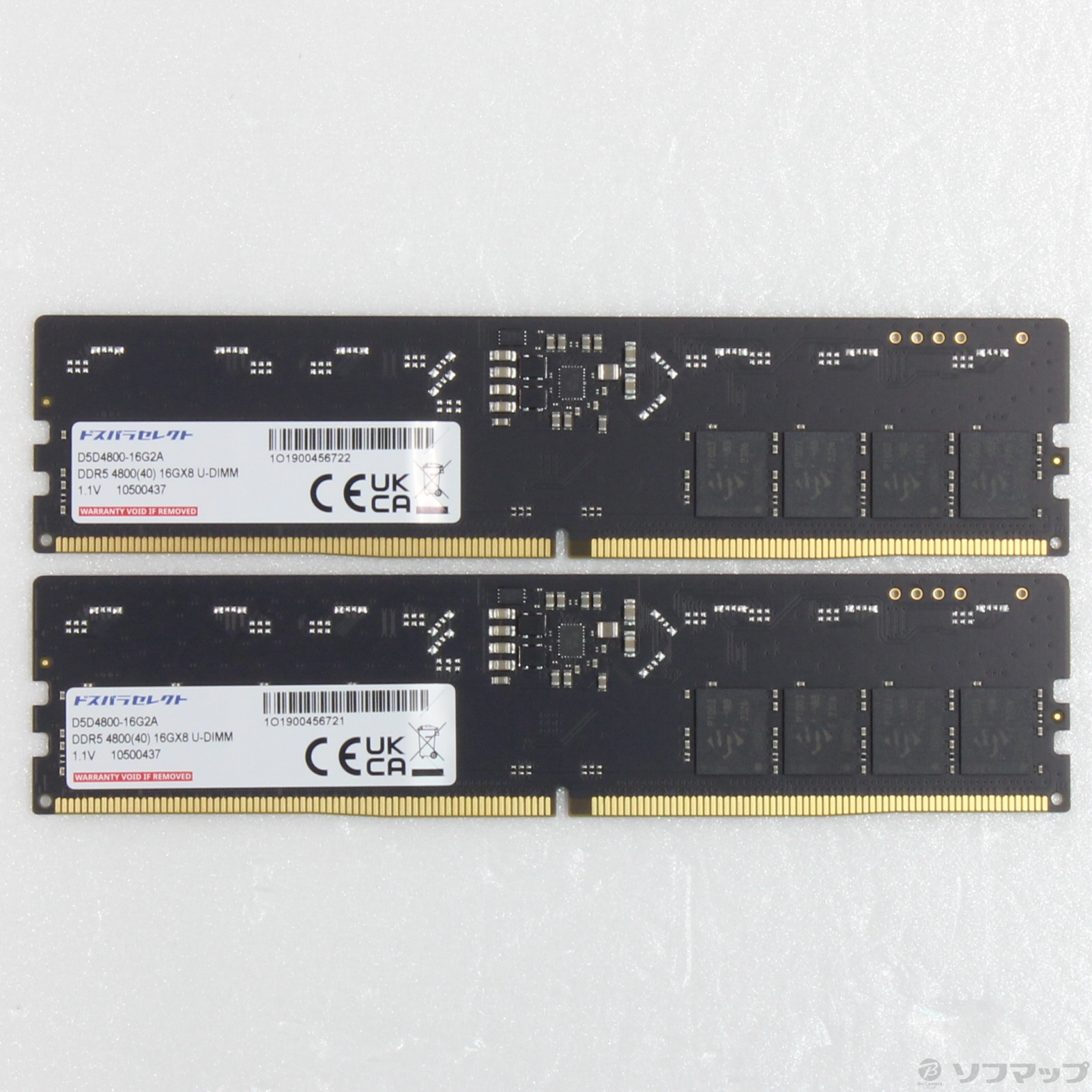 ドスパラセレクト　DDR5-4800-16G2A ドスパラセレクト D5D4800-16G2A (DDR5 PC5-38400 16GB 2枚組