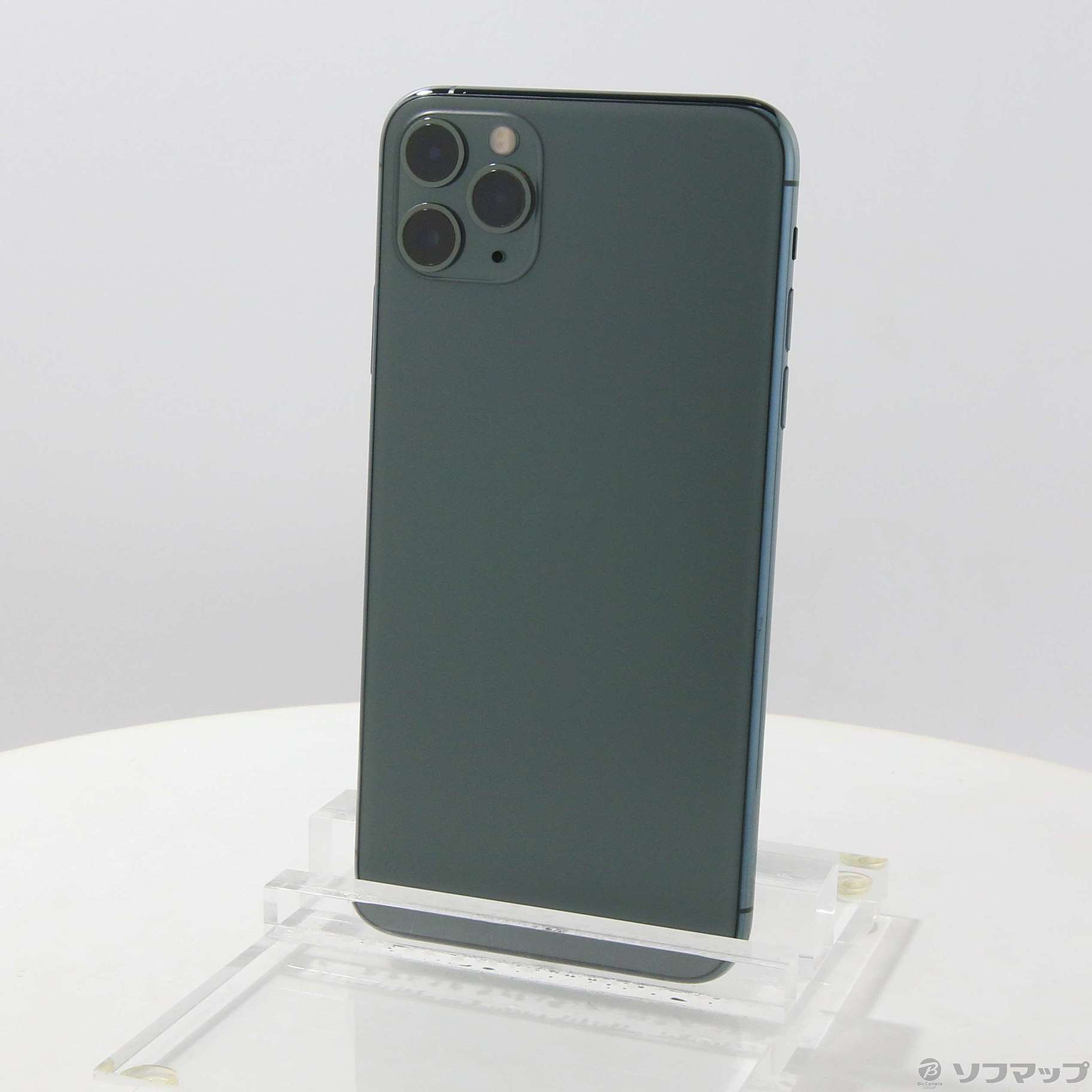 中古】iPhone11 Pro Max 256GB ミッドナイトグリーン MWHM2J／A SIM 