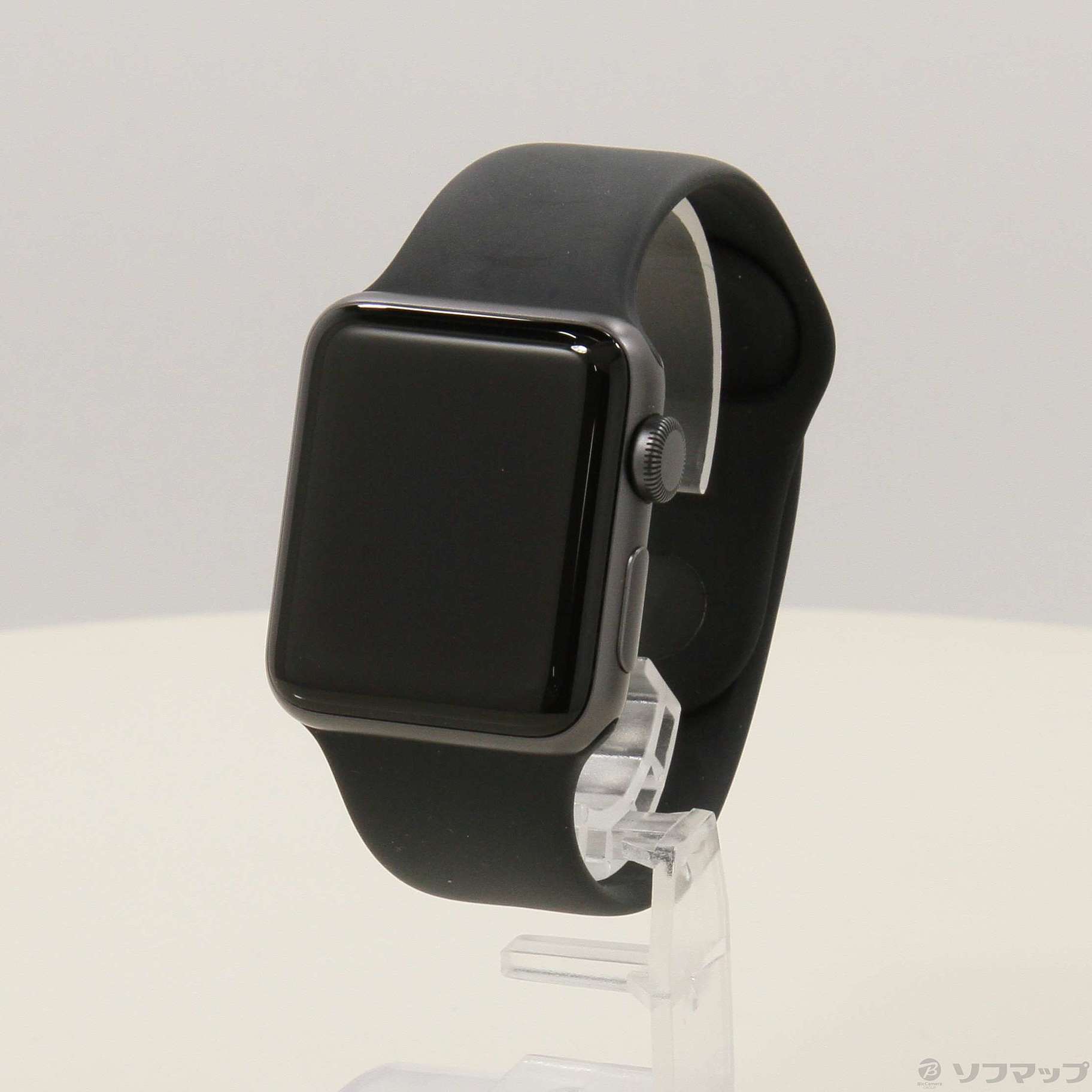 中古品〕 Apple Watch Series 3 GPS 38mm スペースグレイアルミニウムケース  ブラックスポーツバンド｜の通販はソフマップ[sofmap]