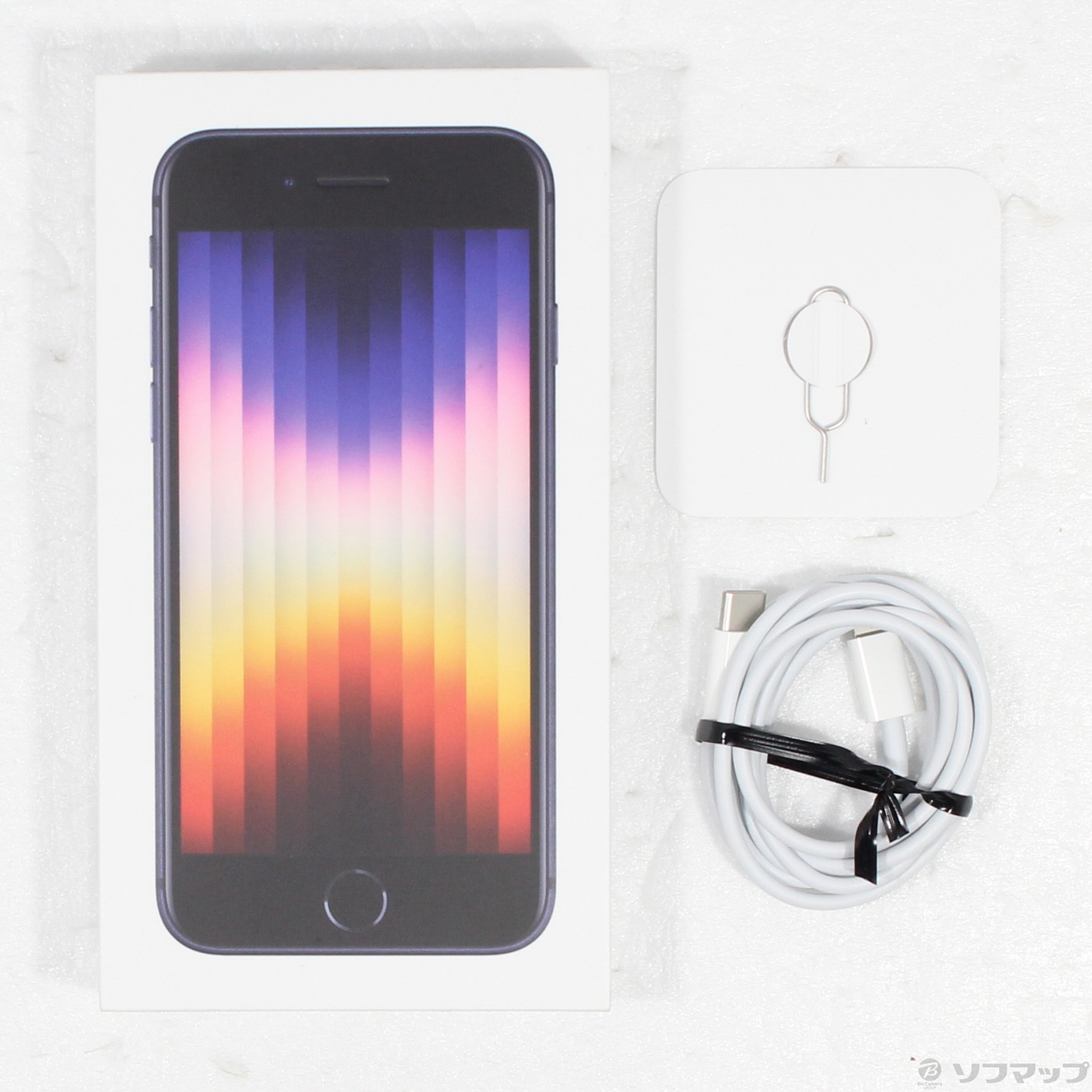 中古】〔展示品〕 iPhone SE 第3世代 64GB ミッドナイト 3K432J／A SIMフリー [2133059445480] -  リコレ！|ビックカメラグループ ソフマップの中古通販サイト