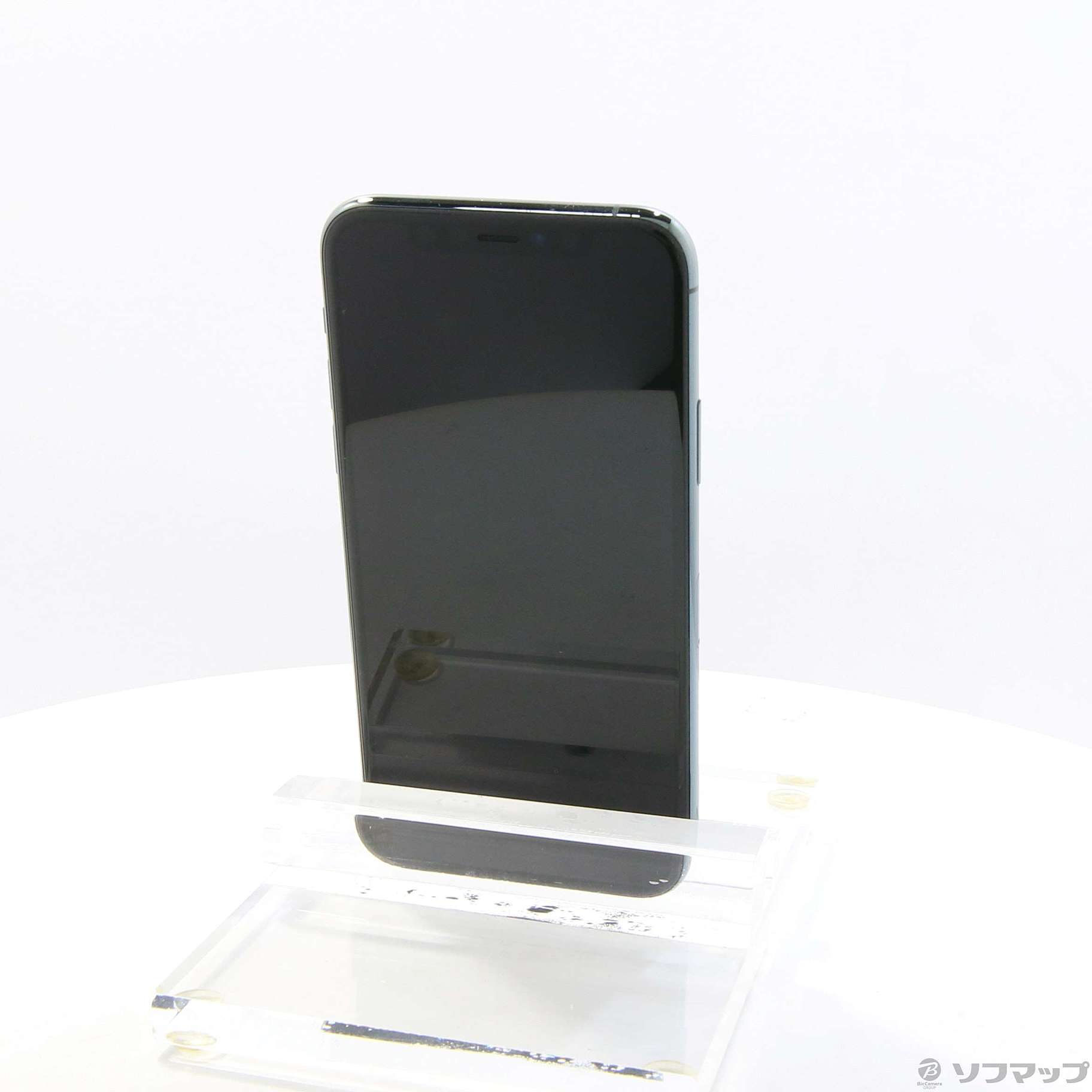 中古】iPhone11 Pro 64GB ミッドナイトグリーン MWC62J／A SIMフリー  