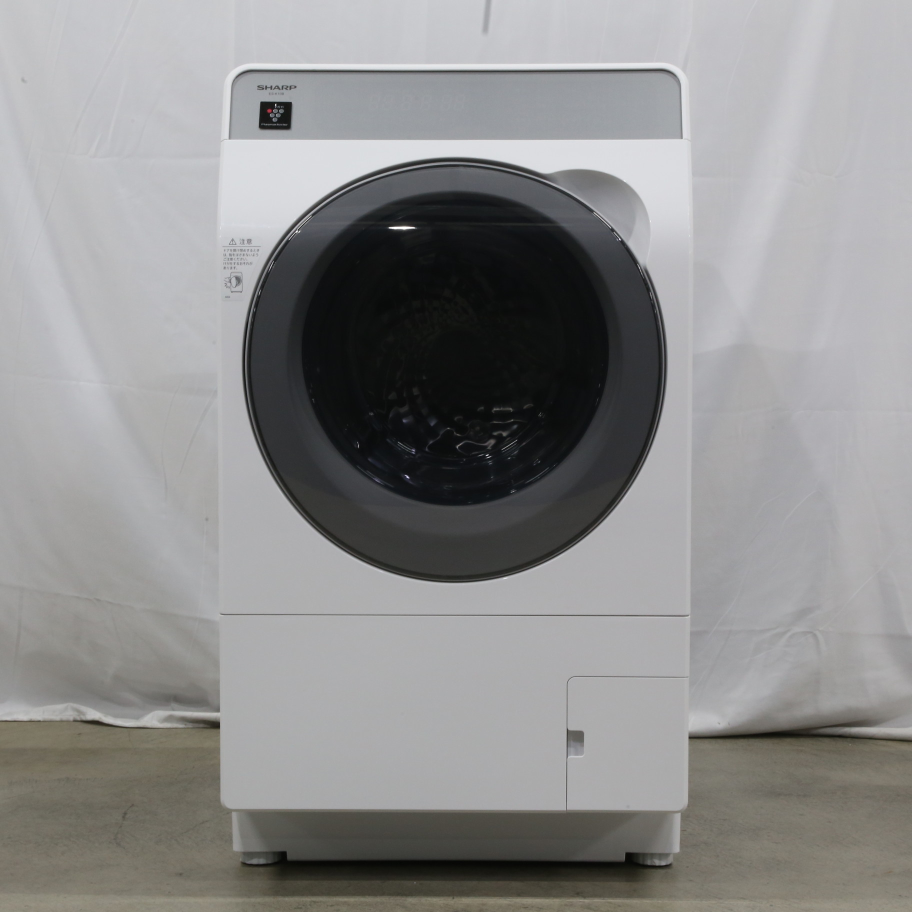 中古】〔展示品〕 ドラム式洗濯機 クリスタルホワイト ES-K10B-WL 