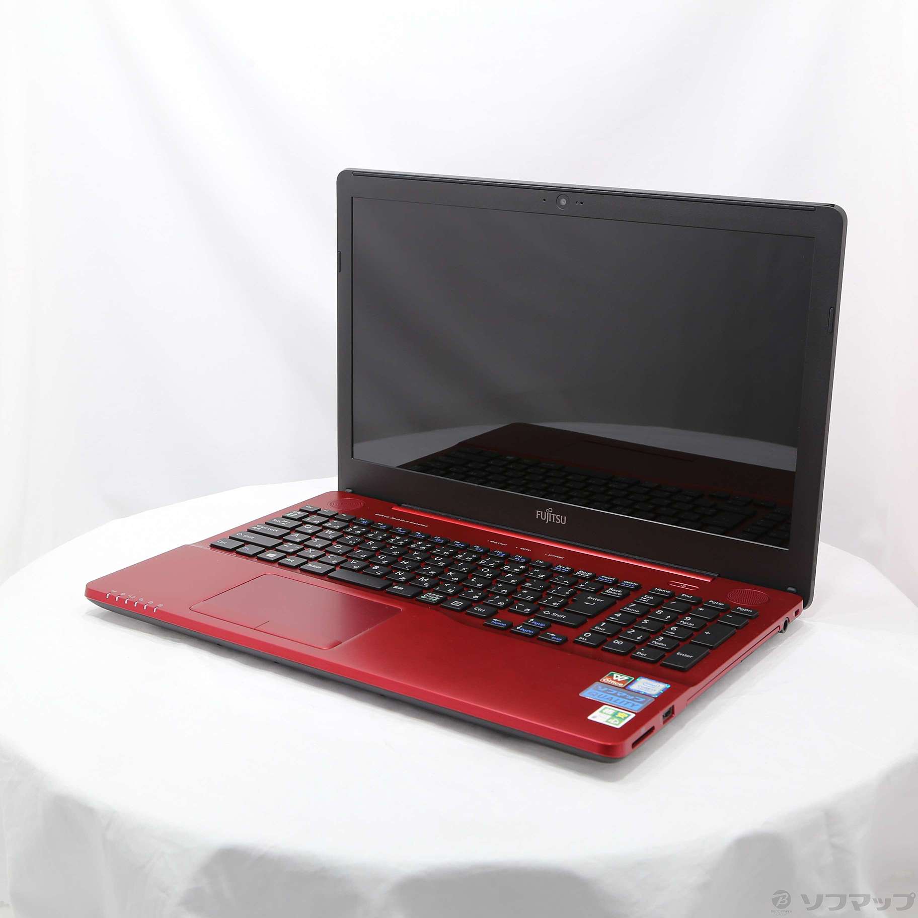 中古】格安安心パソコン LIFEBOOK AH45／B2 FMVA45B2R ルビーレッド 