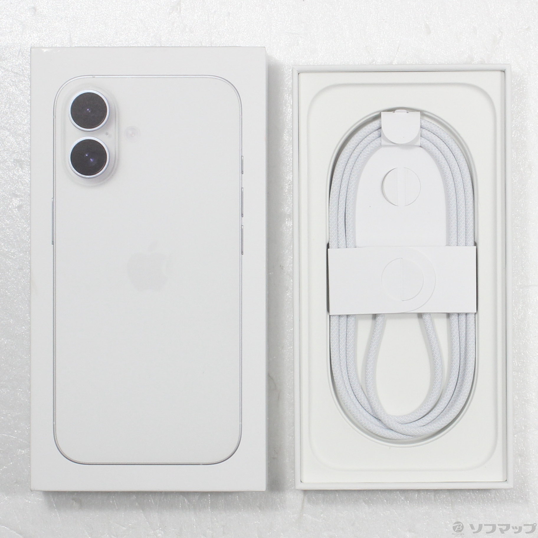 中古】iPhone16 128GB ホワイト MYDR3J／A SIMフリー [2133059528473