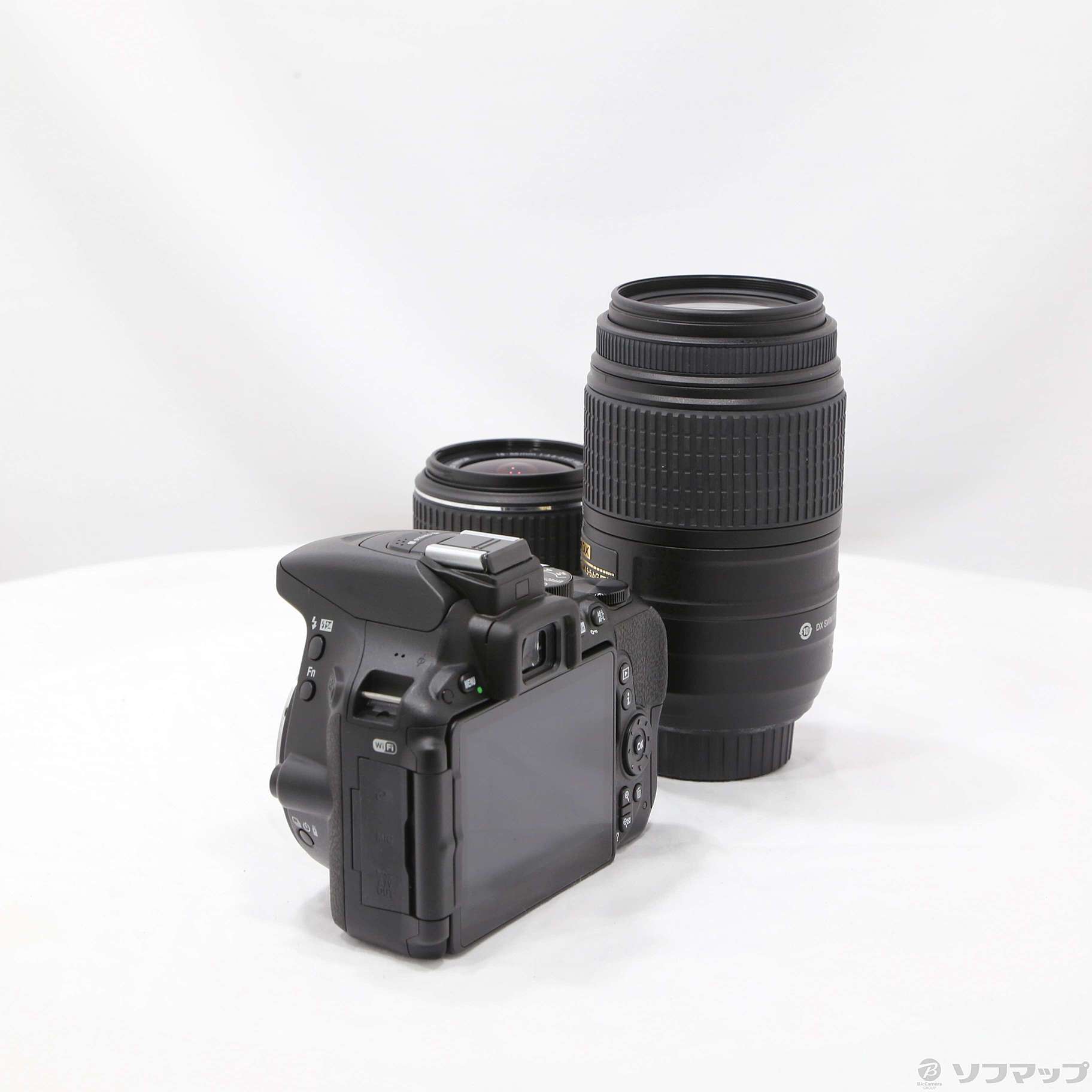 中古】NIKON D5500 ダブルズームキット ブラック [2133059543933] - リコレ！|ビックカメラグループ  ソフマップの中古通販サイト