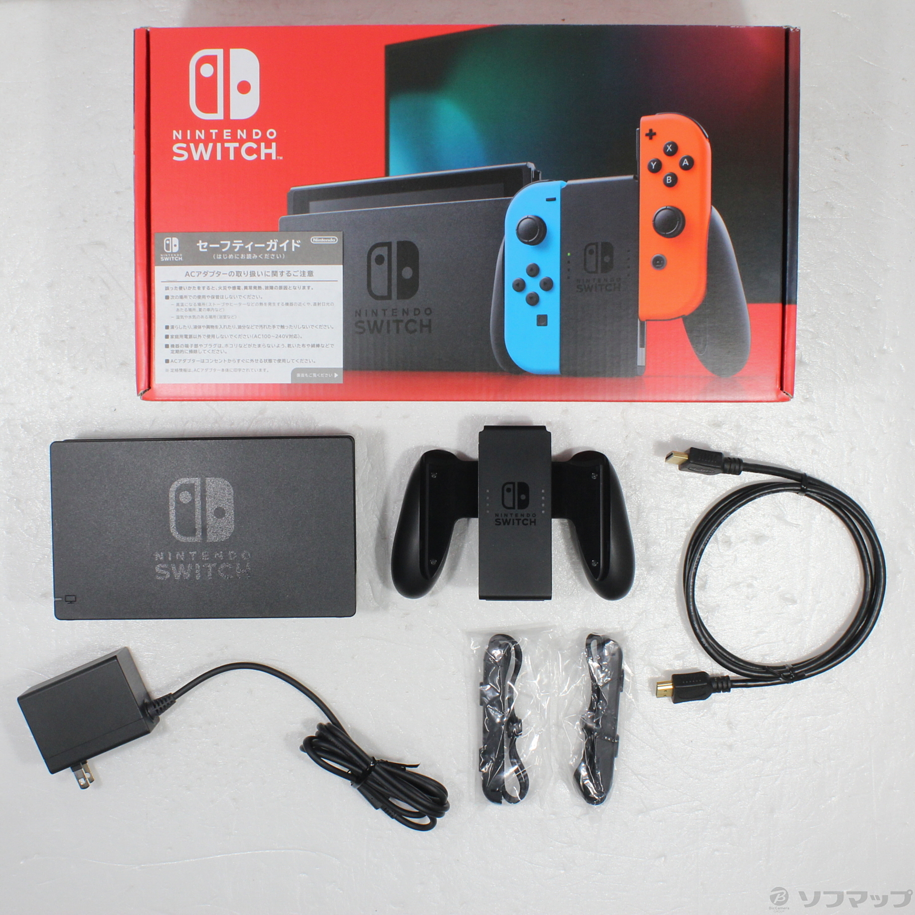 N**様 Nintendo Switch 本体 ACアダプター付 Joy-Con 中古】Nintendo Switch Joy-Con (L) ネオンブルー／ (R) ネオンレッド