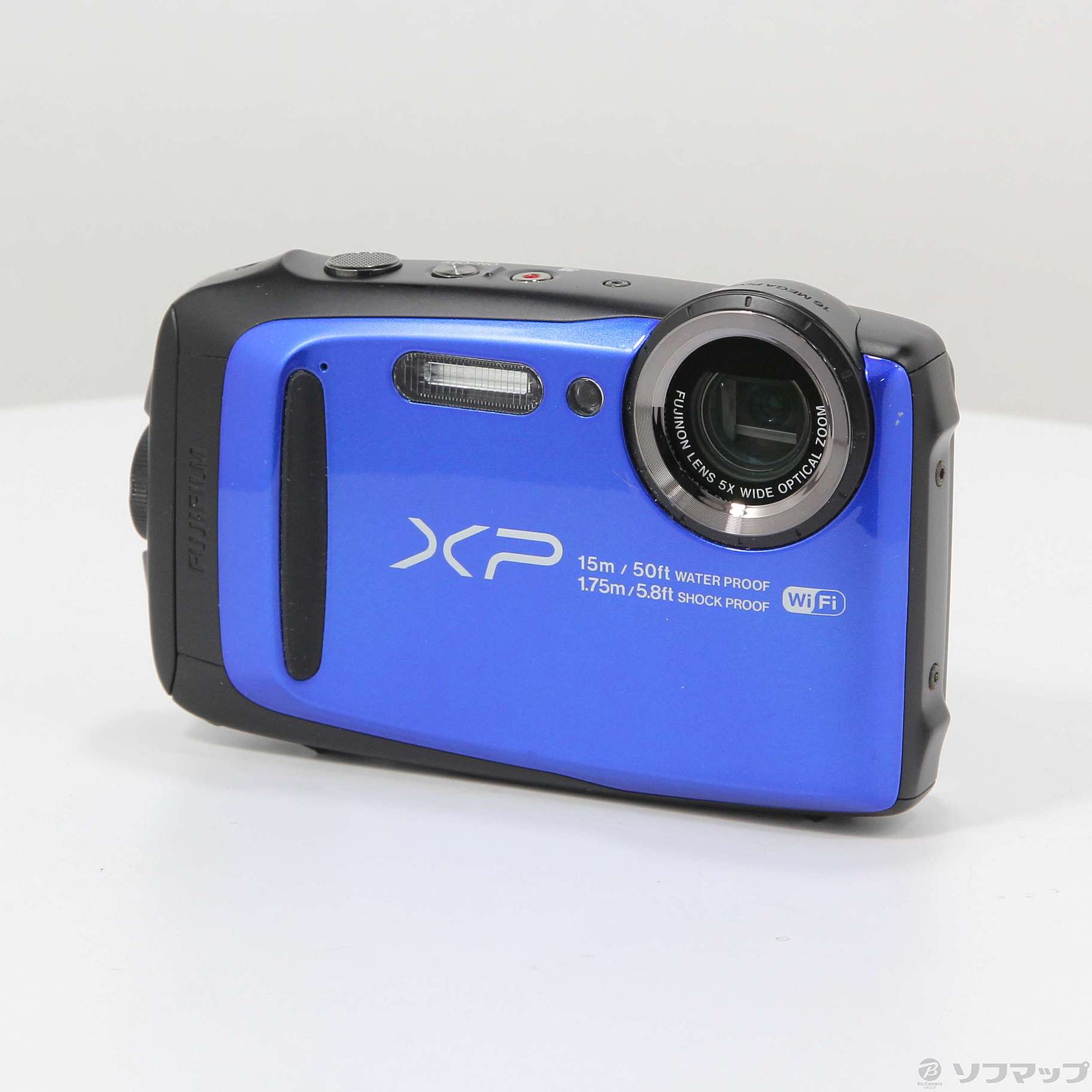中古】FinePix XP90 BL (1640画素／5倍／防水／ブルー／SDXC 