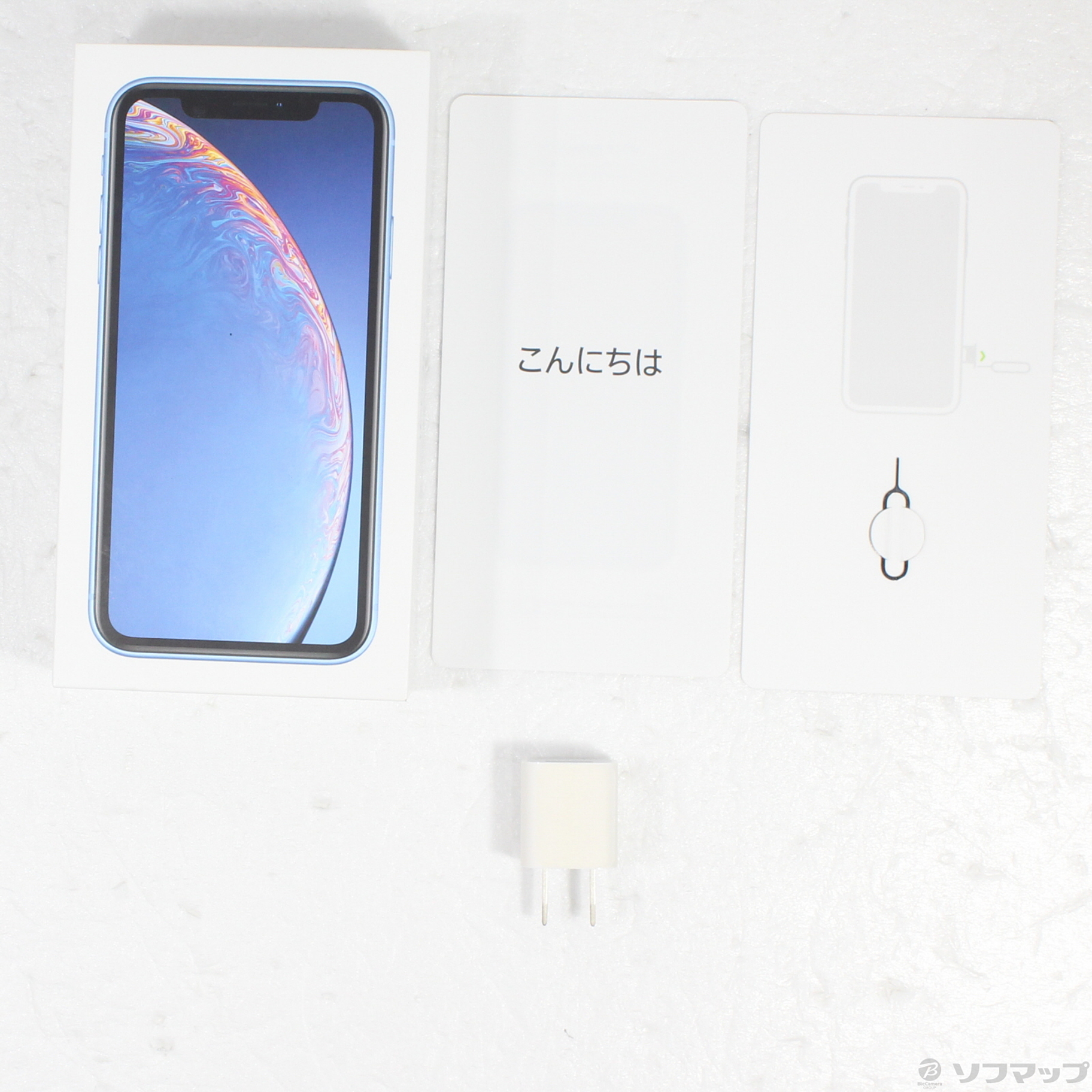 中古】iPhoneXR 128GB ブルー NT0U2J／A SoftBank [2133059620498
