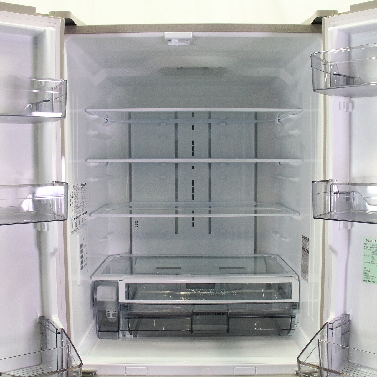 中古】〔展示品〕 冷蔵庫 サテンゴールド GR-W460FH-EC ［幅65cm 
