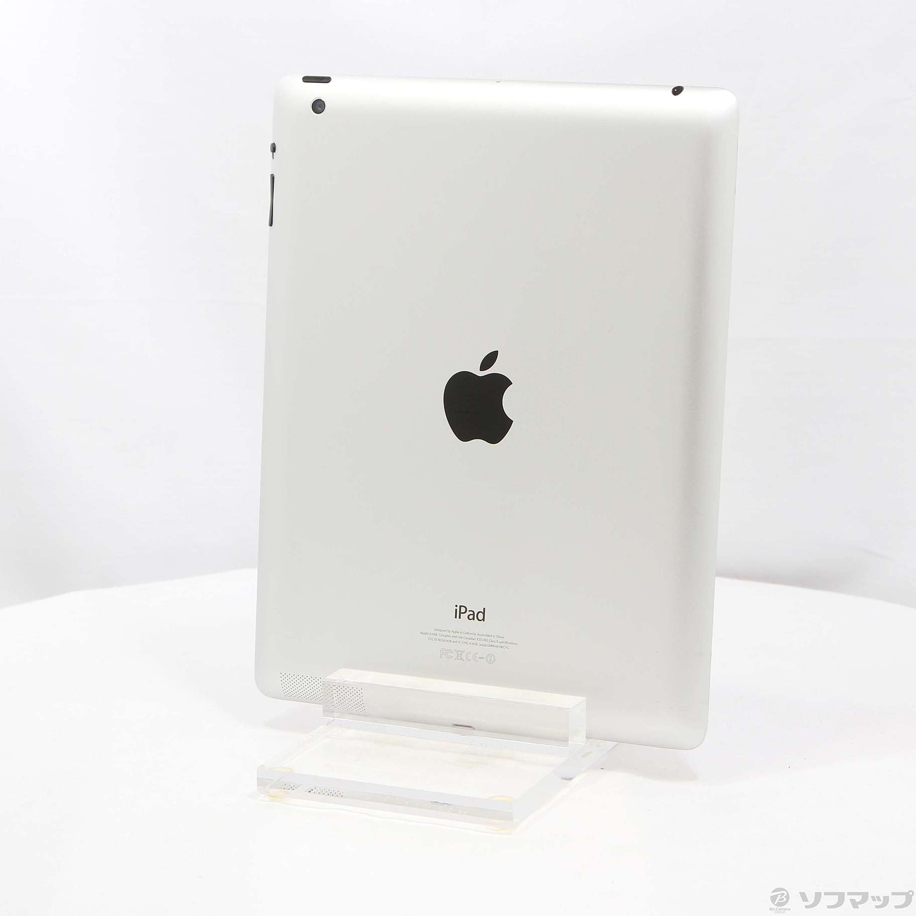 中古】iPad 第4世代 128GB ホワイト ME393J／A Wi-Fi [2133059661149 
