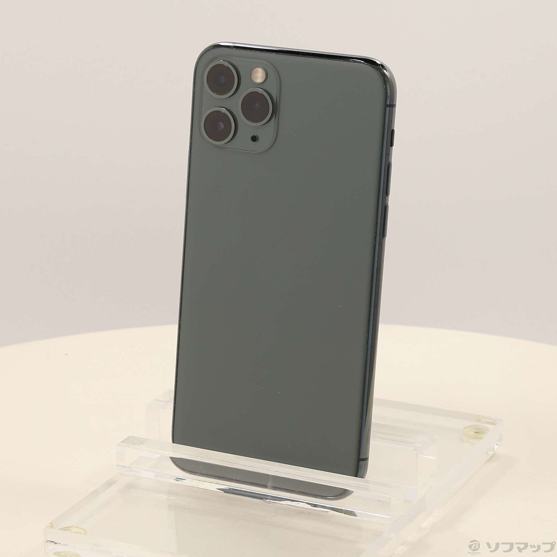 中古】iPhone11 Pro 256GB ミッドナイトグリーン MWCC2J／A SoftBank  