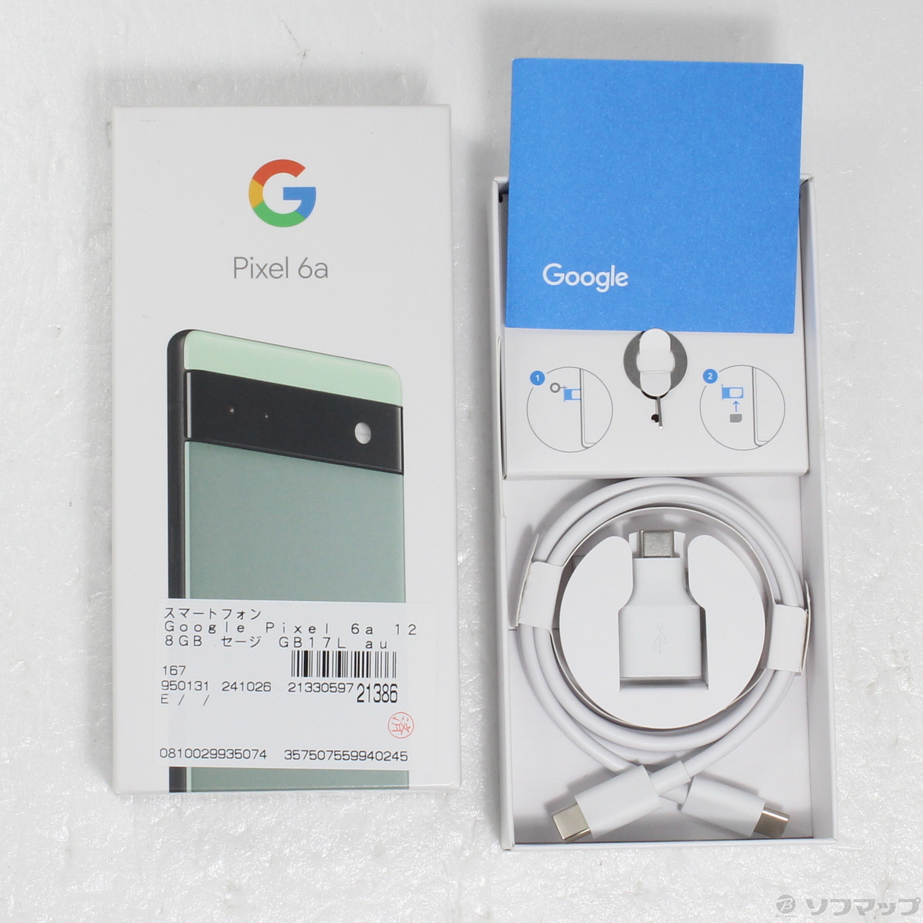 中古】Google Pixel 6a 128GB セージ GB17L au SIMフリー 