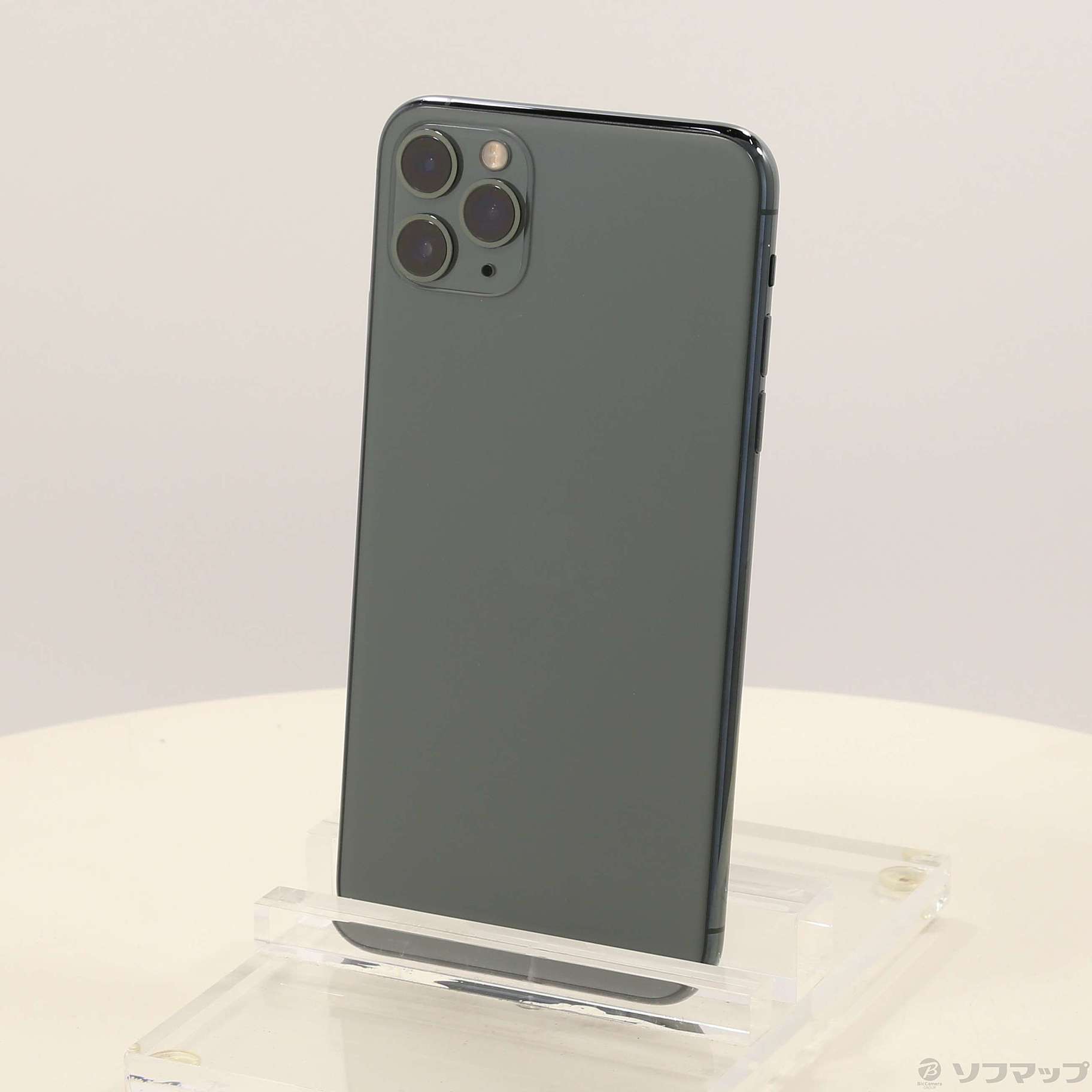中古】iPhone11 Pro Max 256GB ミッドナイトグリーン MWHM2J／A SIM 