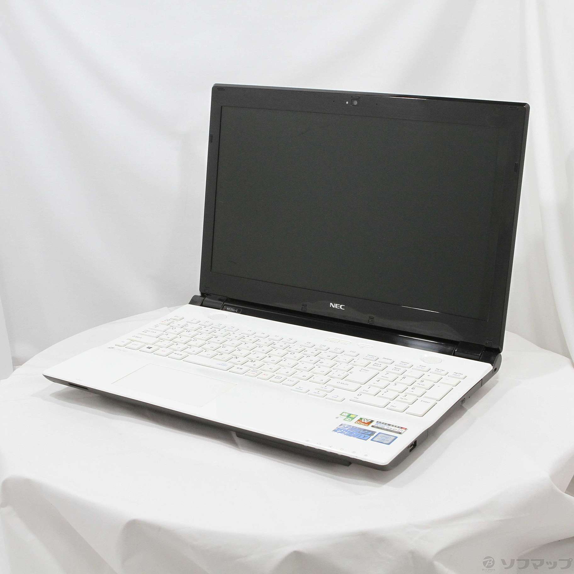 中古】格安安心パソコン LaVie Note Standard NS350／CAW PC-NS350CAW ホワイト 〔Windows 10〕 ［ Core-i3-6100U (2.3GHz)／4GB／HDD1TB／15.6インチワイド］ [2133059791662] -  リコレ！|ビックカメラグループ ソフマップの中古通販サイト