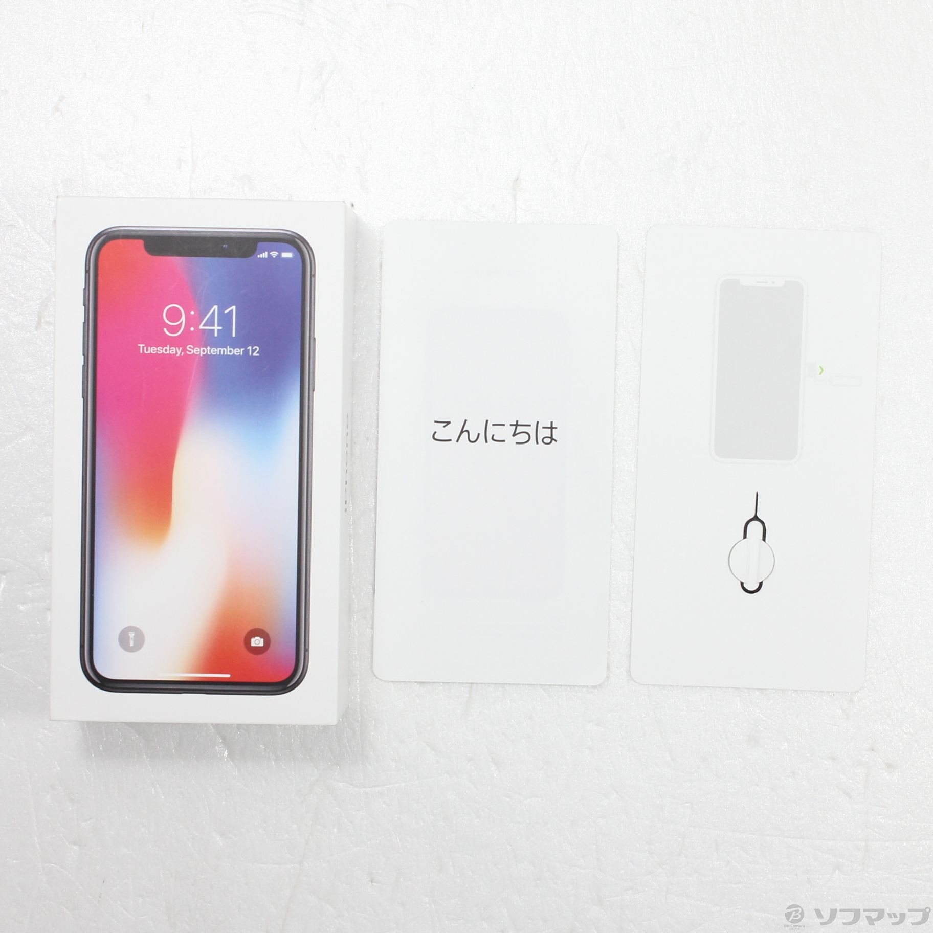 中古】iPhoneX 256GB スペースグレイ MQC12J／A SoftBank
