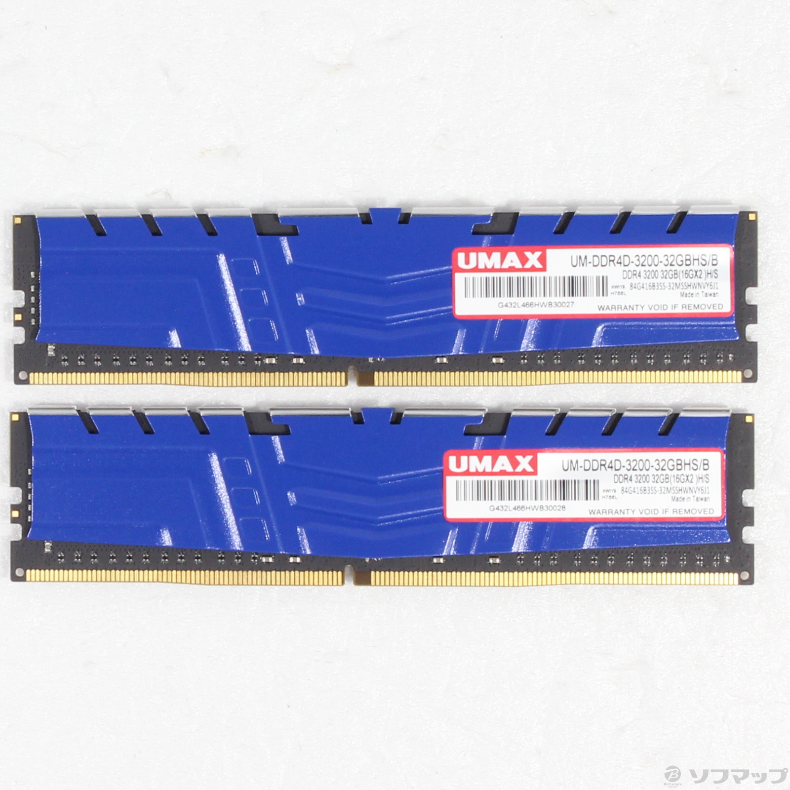 UMAX DDR4 3200 32GB (16GB×2枚)2枚セットメモリ UMAX DDR4 3200 32GB (16GB×2枚)2枚セットメモリ : UMAX Technologies
