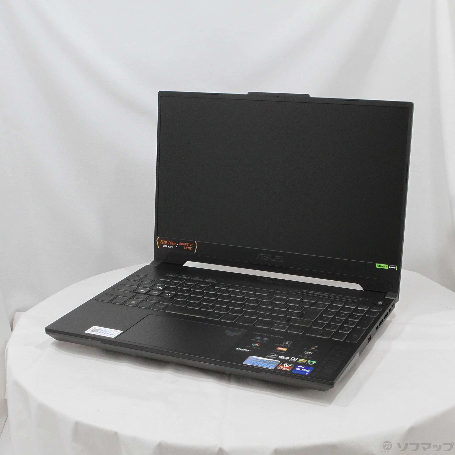 中古】TUF Gaming FX15 FX507ZV4-I7R4060BKS イエガーグレー ［Core-i7 