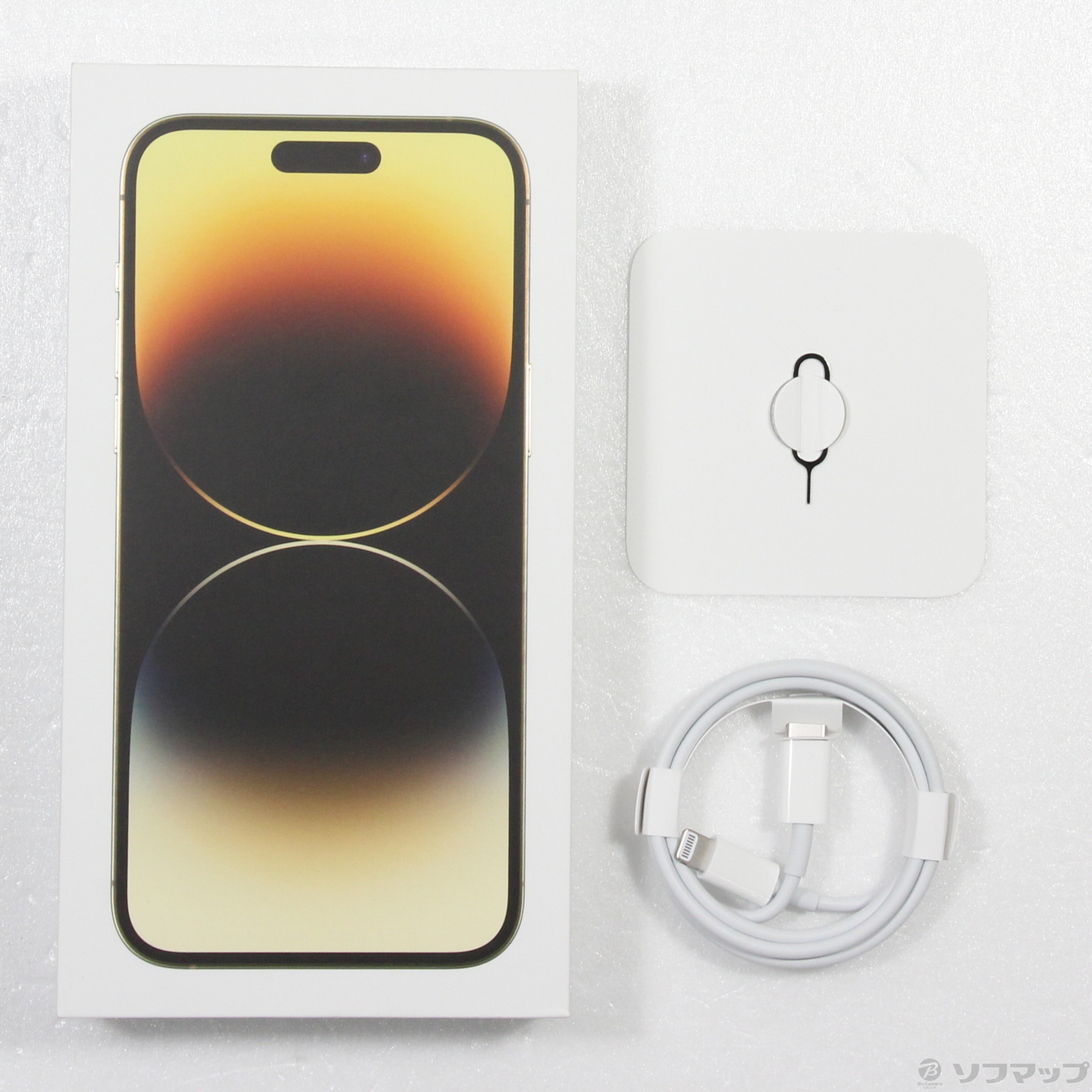 中古】iPhone14 Pro Max 128GB ゴールド MQ983J／A SIMフリー 
