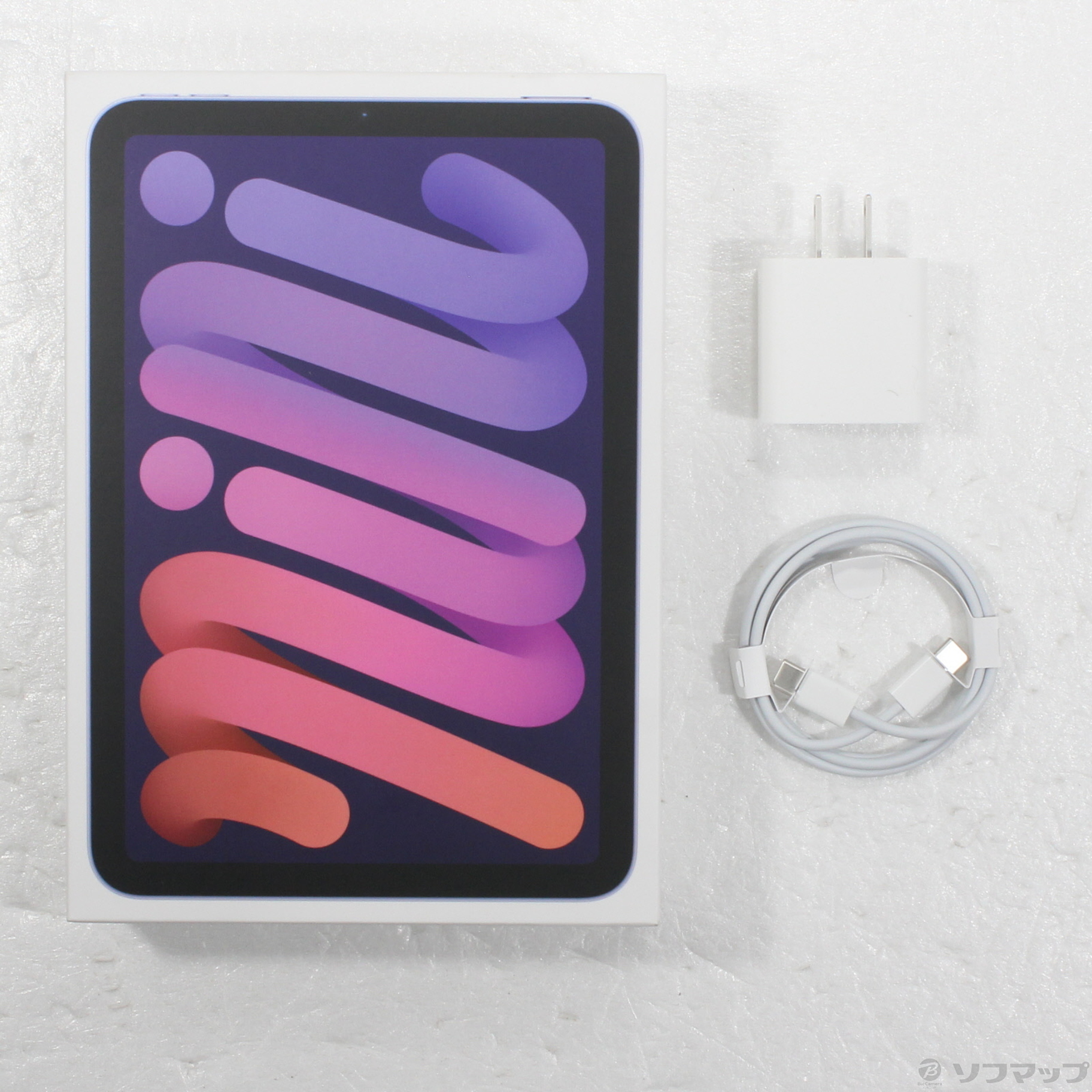 ●美品● Apple iPad mini (第6世代) 256GB パープル 中古】iPad mini 第6世代 256GB パープル MK7X3J／A Wi-Fi ［8.3