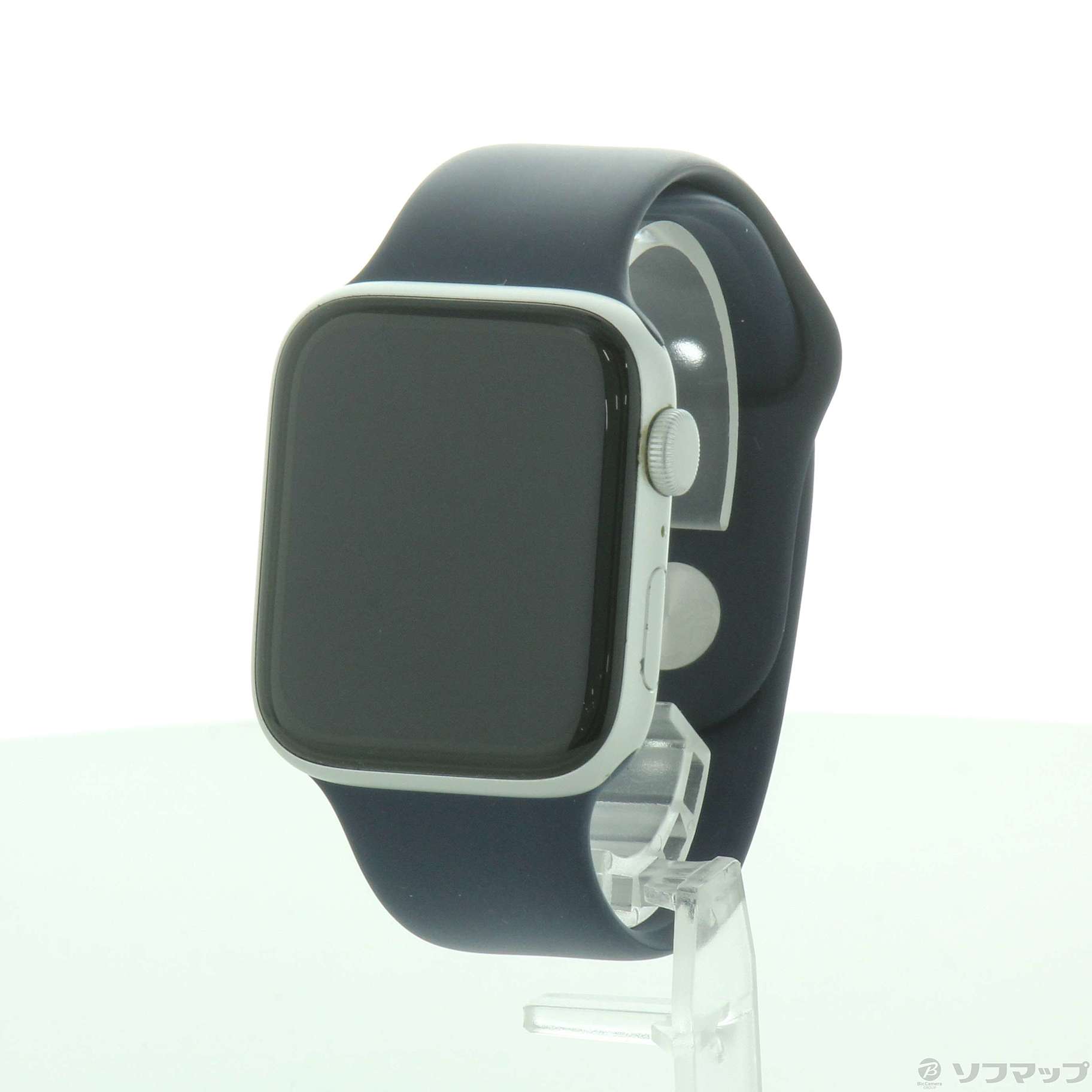 Apple Watch SE 44mm シルバーアルミニウム ディープネイビー スポーツ 
