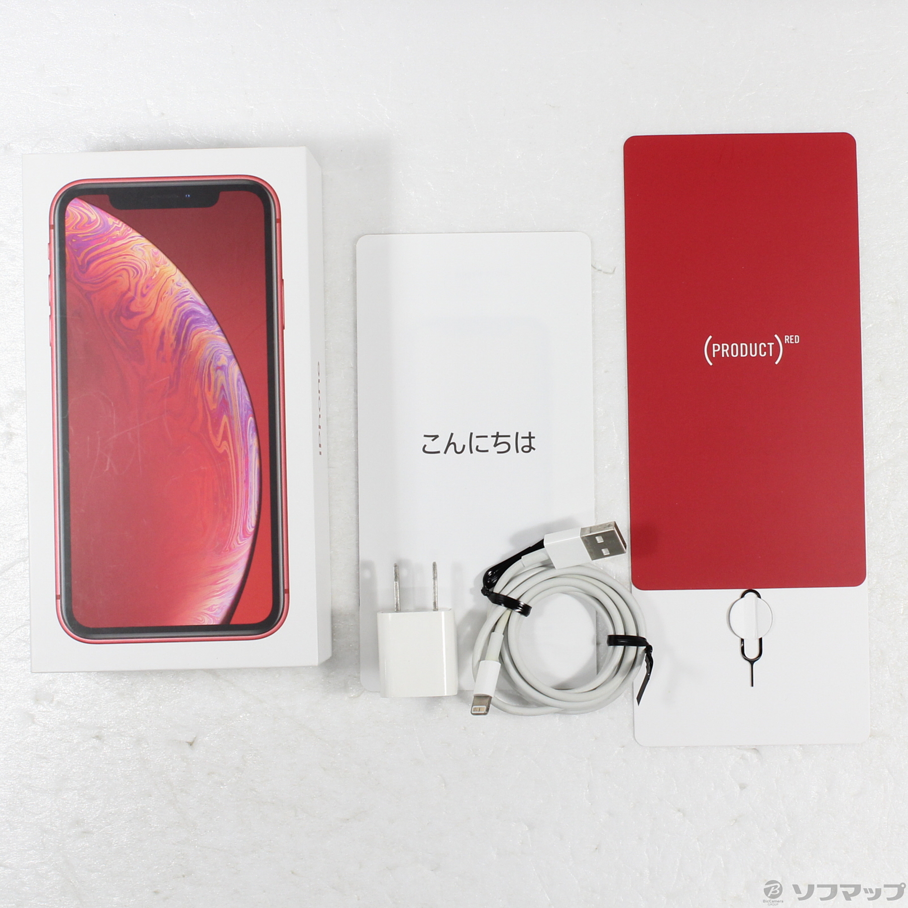 中古】iPhoneXR 64GB プロダクトレッド MT062J／A SIMフリー