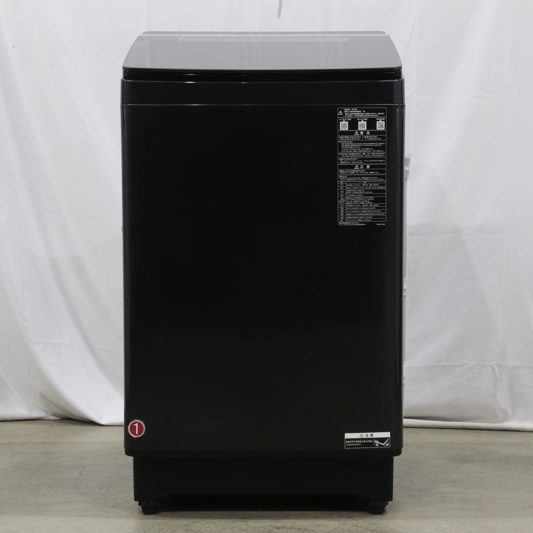 中古】〔中古品〕 インバーター全自動洗濯機14kg シルキーブラック AQW 