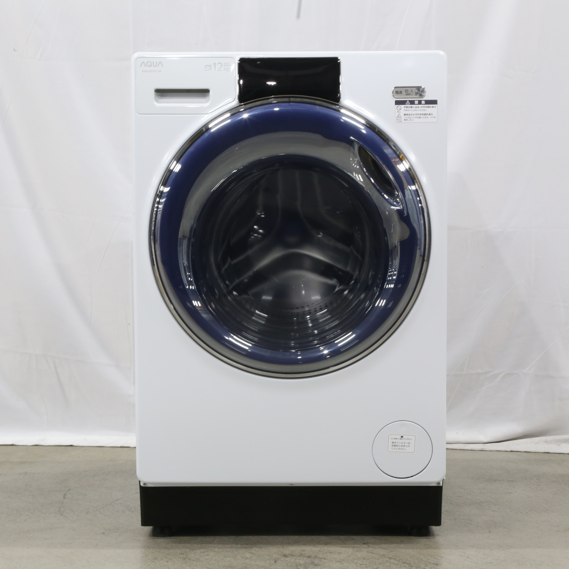 中古】〔展示品〕 ドラム式洗濯乾燥機 ホワイト AQW-SD12P-L(W) ［洗濯 
