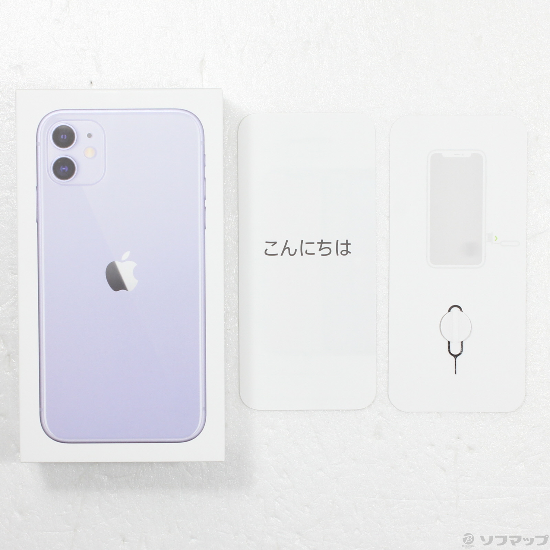 ● 美品 iPhone11 64GB パープル MWLX2J/A SIMフリー iPhone11 64GB パープル MWLX2J／A 国内版SIMフリー MWLX2J/A パープル