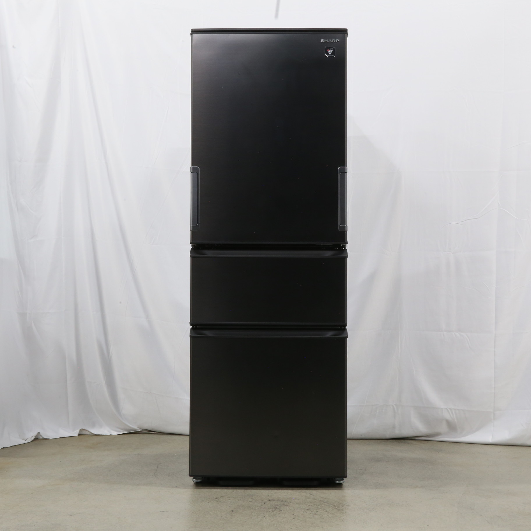 中古】〔展示品〕 両開き冷蔵庫 ダークアッシュグレー SJ-PW37K-H ［幅