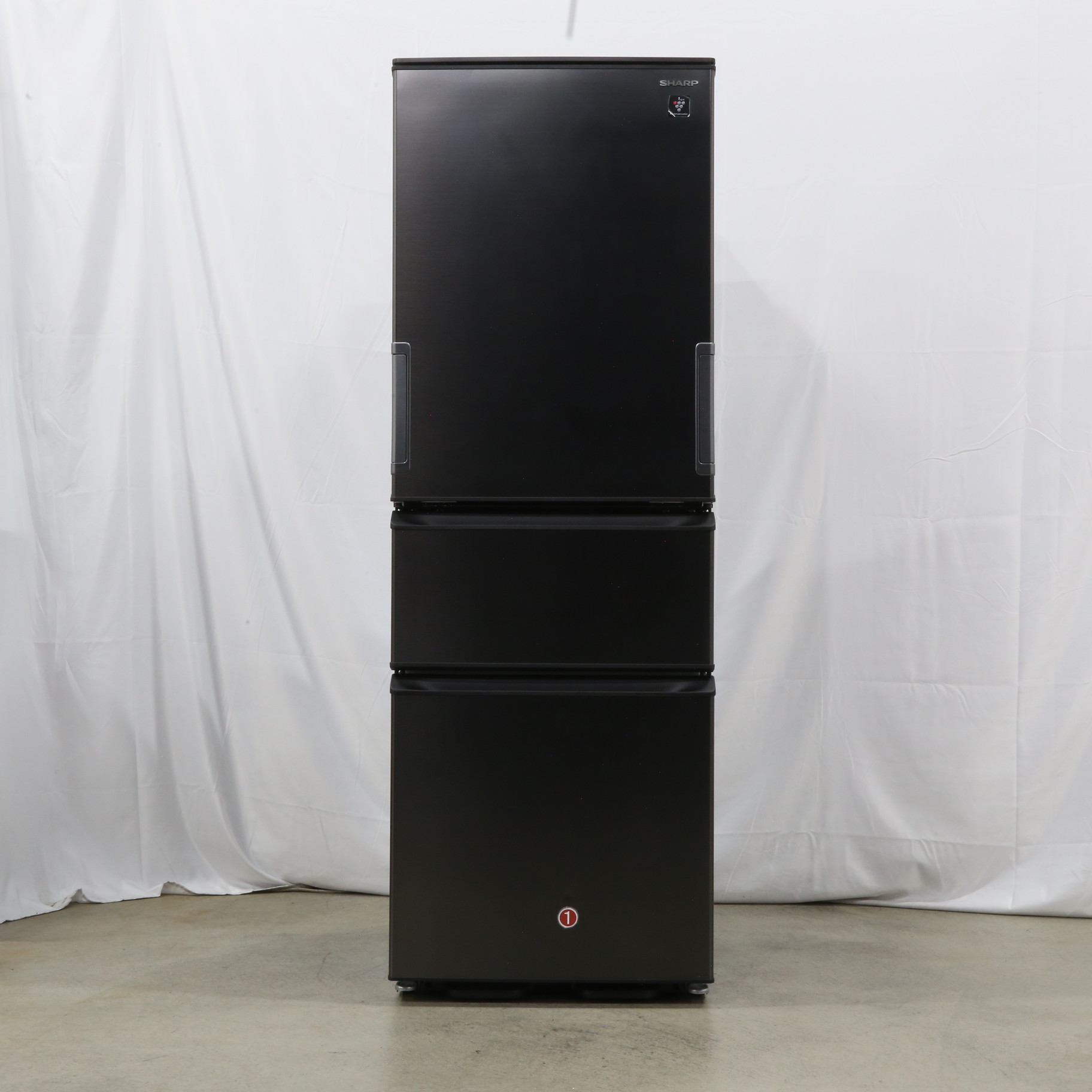 中古】〔展示品〕 両開き冷蔵庫 ダークアッシュグレー SJ-PW37K-H ［幅
