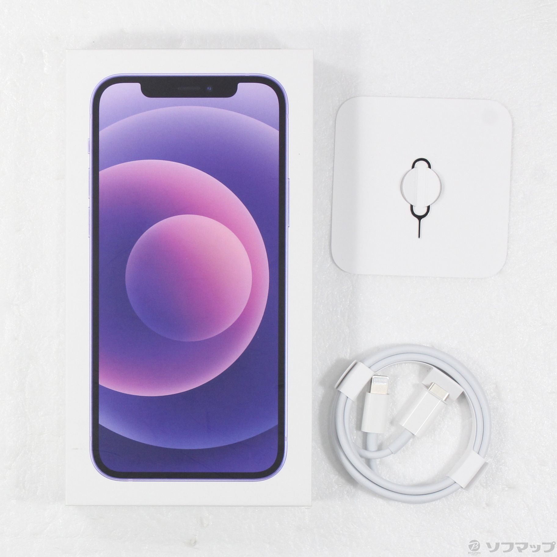 中古】iPhone12 128GB パープル MJNJ3J／A SIMフリー [2133060518494