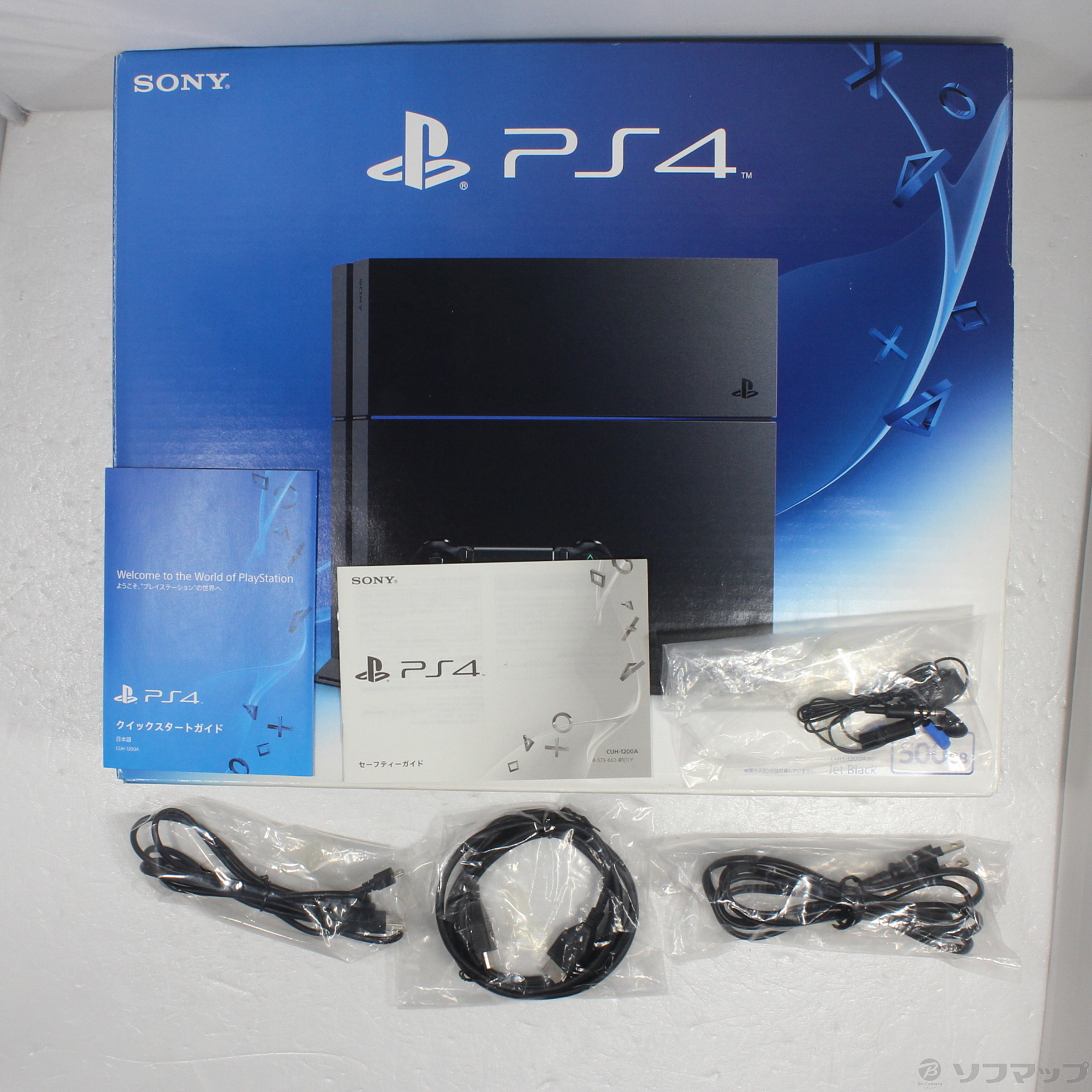 中古】PlayStation 4 ジェットブラック CUH-1200AB [2133060521845] - リコレ！|ビックカメラグループ  ソフマップの中古通販サイト