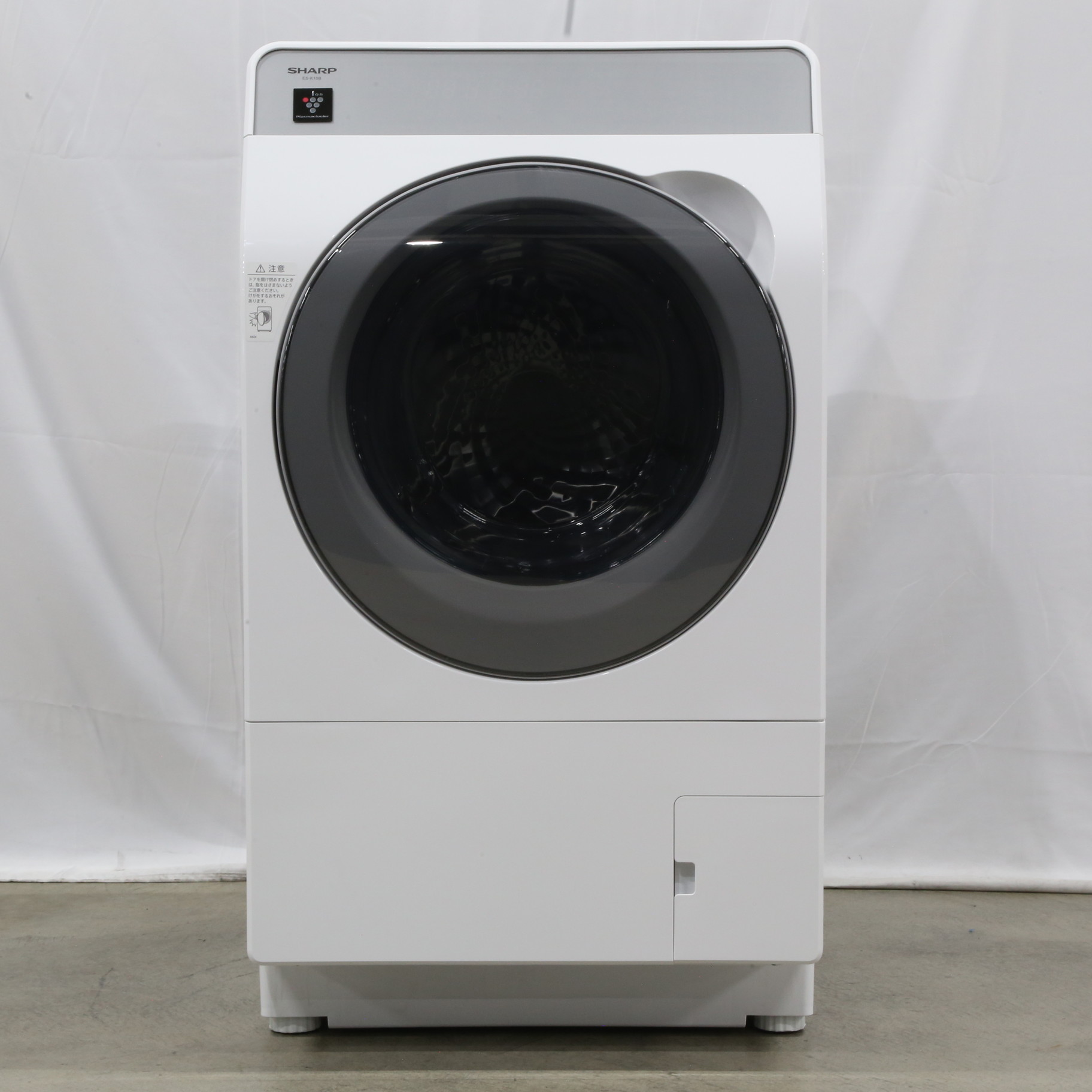 中古】〔中古品〕 ドラム式洗濯機 クリスタルホワイト ES-K10B-WL