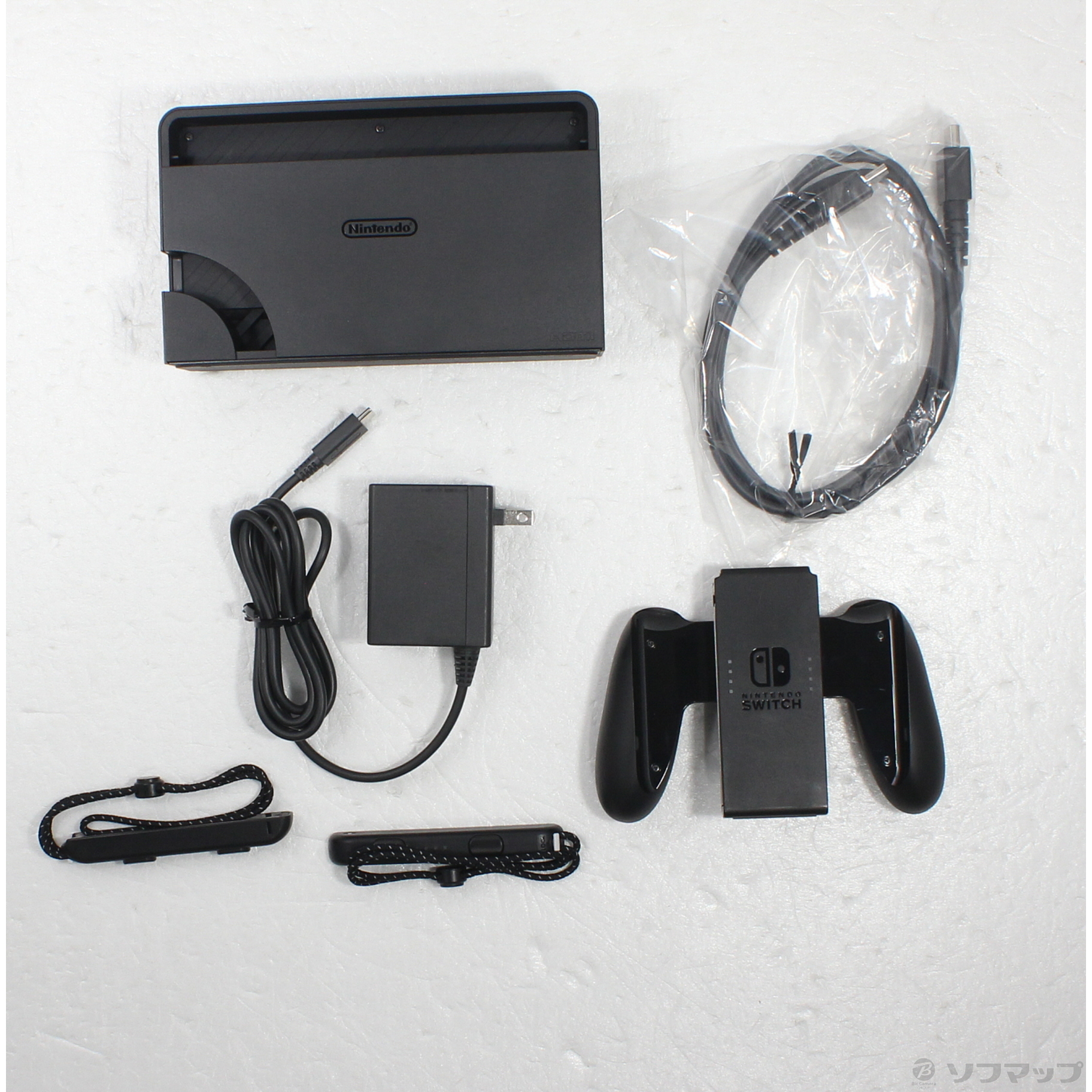 中古】Nintendo Switch 有機ELモデル Joy-Con(L) ネオンブルー／(R