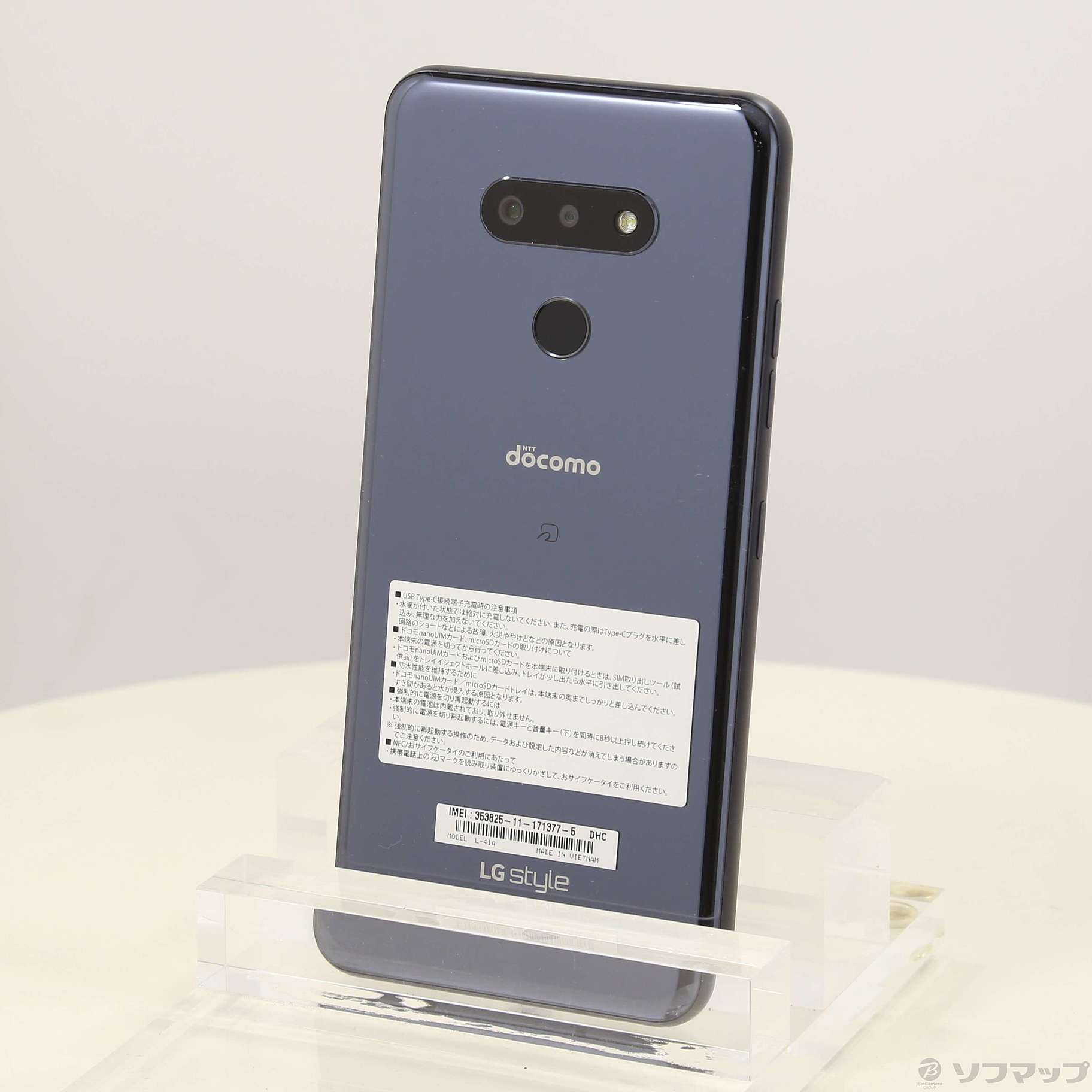 中古】LG style3 64GB ミラーブラック L-41A docomo [2133061111304  