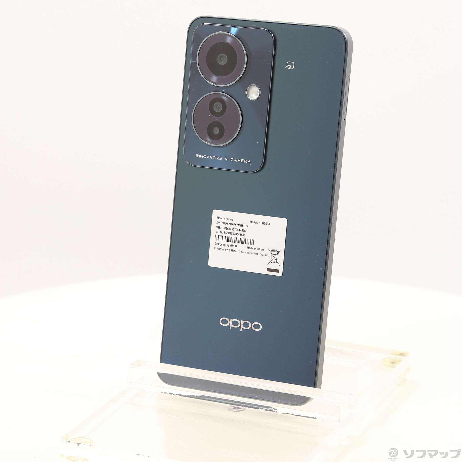 ☆新品・未使用品☆ OPPO Reno A ブラック 128GB（新品・未使用