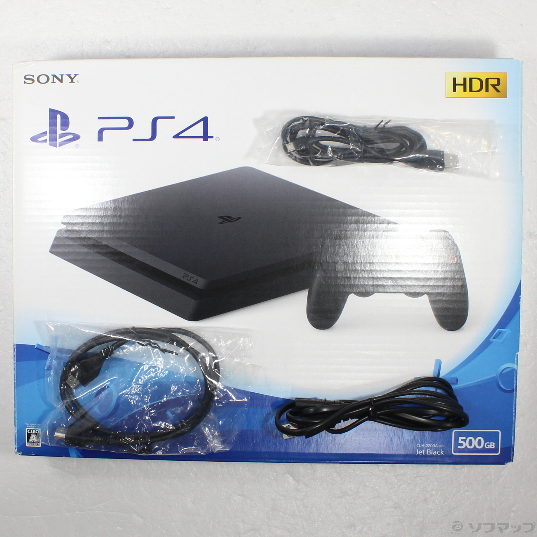 家庭用ゲーム機本体 PlayStation4 - PlayStation4 CUH-2200A 500GB HDR Playstation 4 Jet-Black 500GB (CUH-2200AB01): Video Games