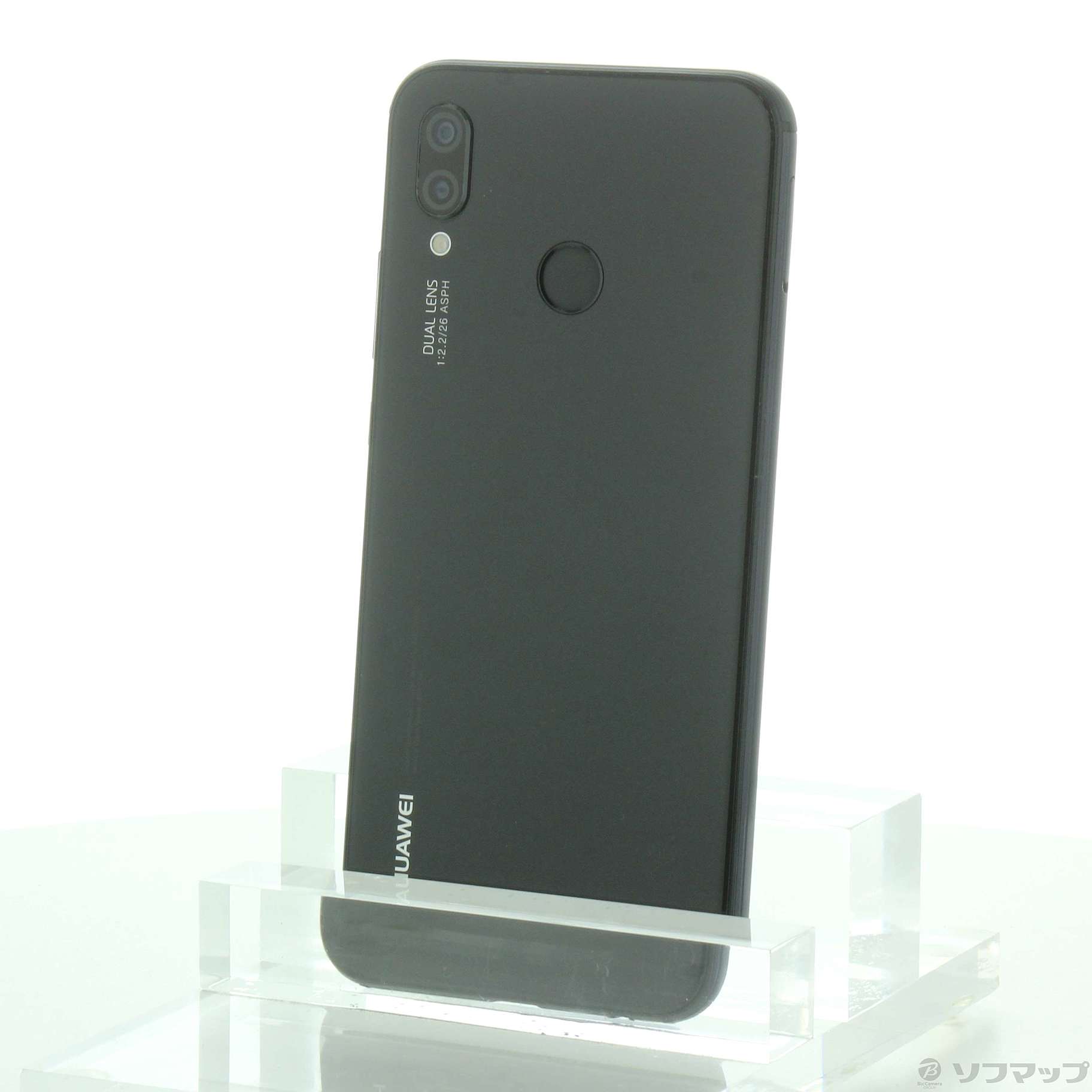 中古】HUAWEI P20 lite 32GB ミッドナイトブラック ANELX2J SIMフリー 