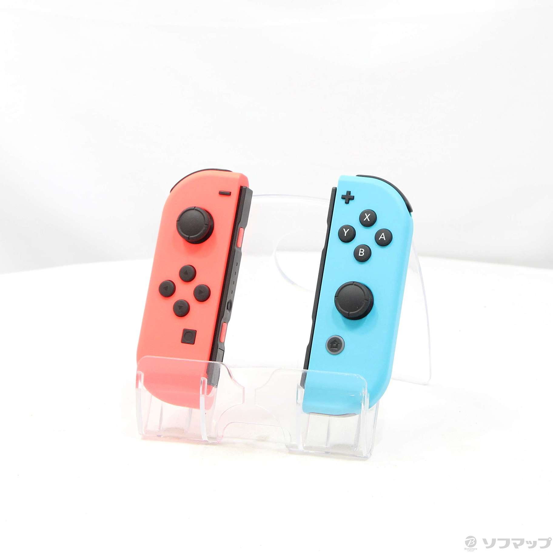中古】JOY-CON (L) ネオンレッド／ (R) ネオンブルー HAC-A-JAEA