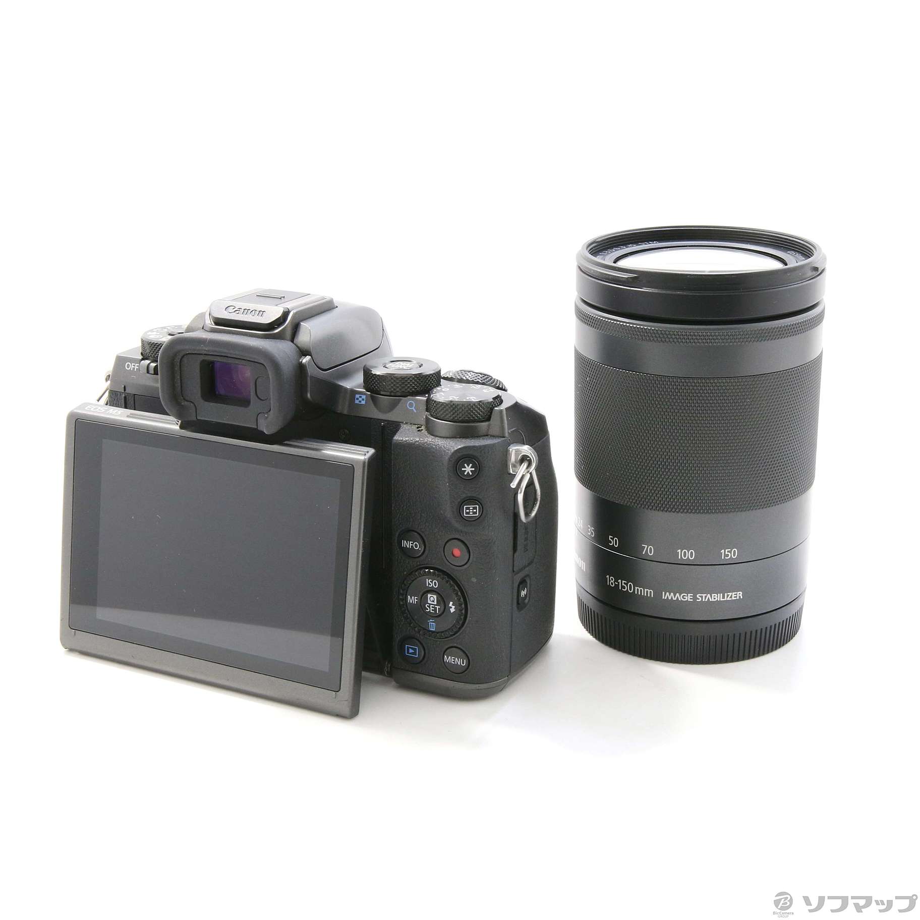 中古】セール対象品 EOS M5 EF-M 18-150 IS STM レンズキット ブラック 