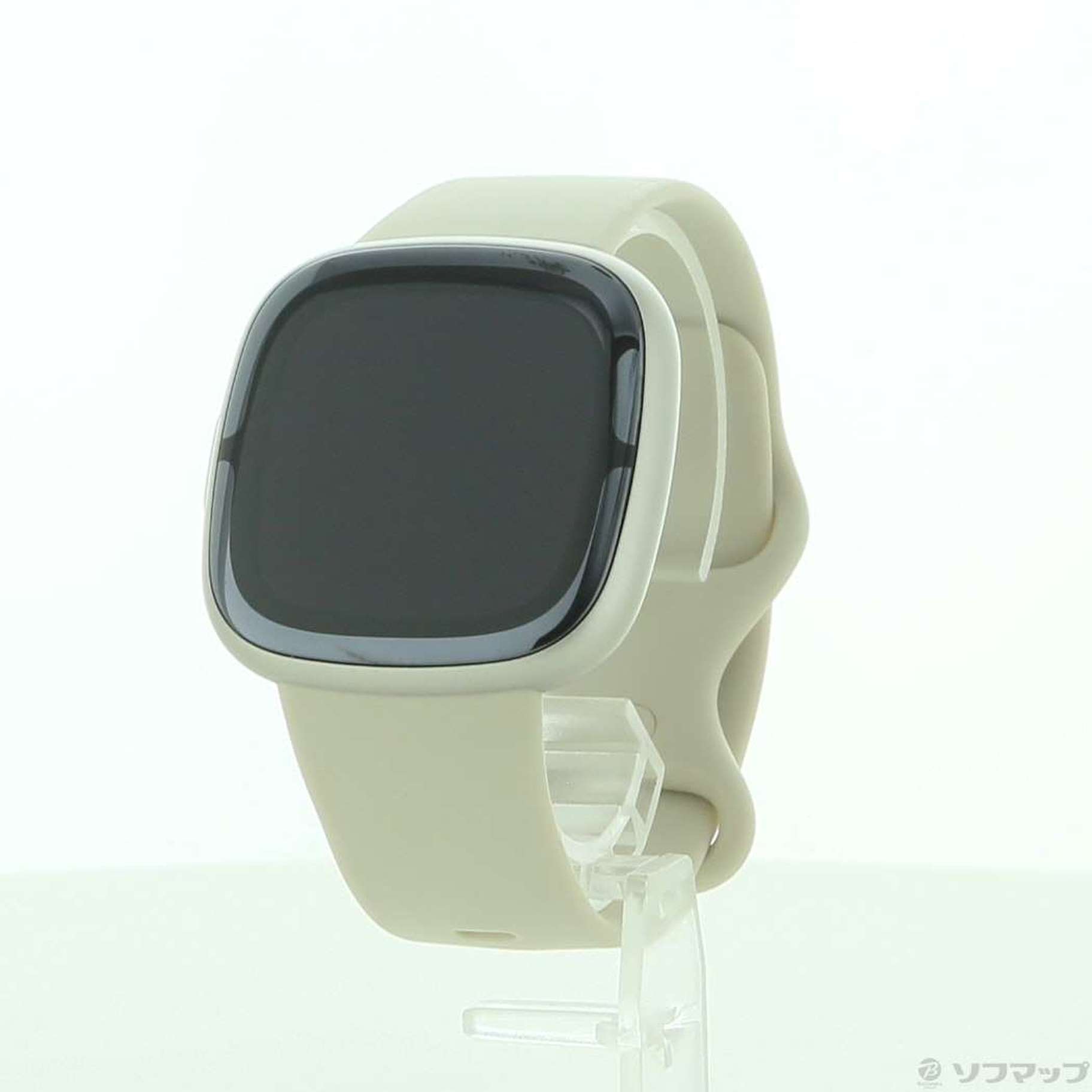 中古】Fitbit Sense 2 FB521SRWT-FRCJK ルナホワイト／プラチナ