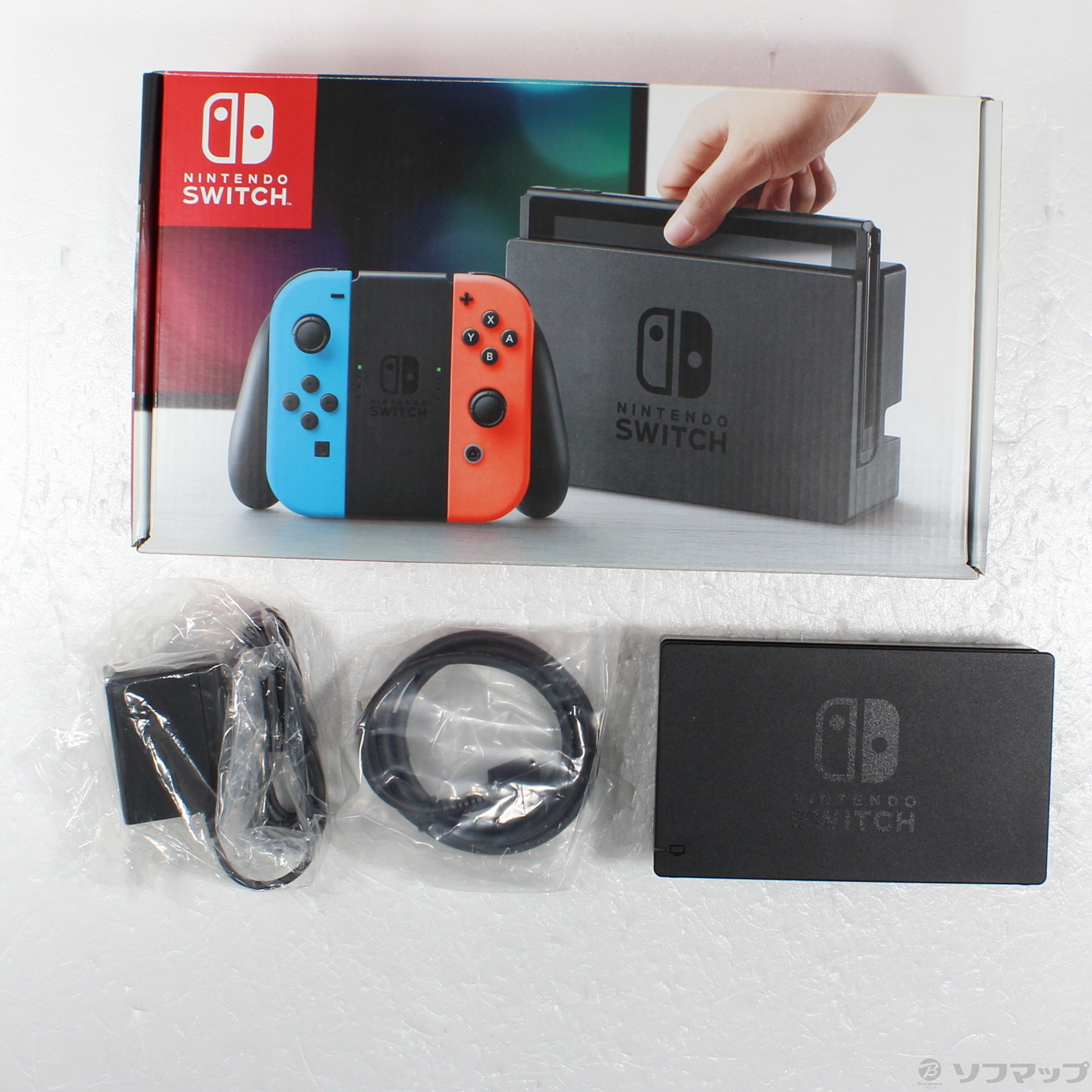 中古】Nintendo Switch Joy-Con (L) ネオンブルー／ (R) ネオンレッド